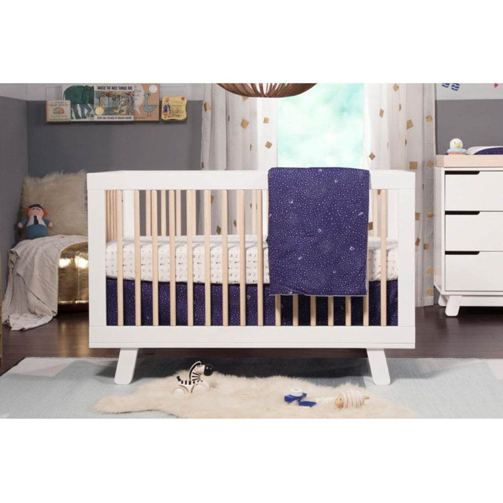 Babyletto Hudson 3-in-1 Convertible Baby Crib - GREENGUARD Gold Certified - Convertible Crib to Toddler Bed and Daybed - Baby Bed with 4 Adjustable Heights - Wooden Crib - Washed Natural