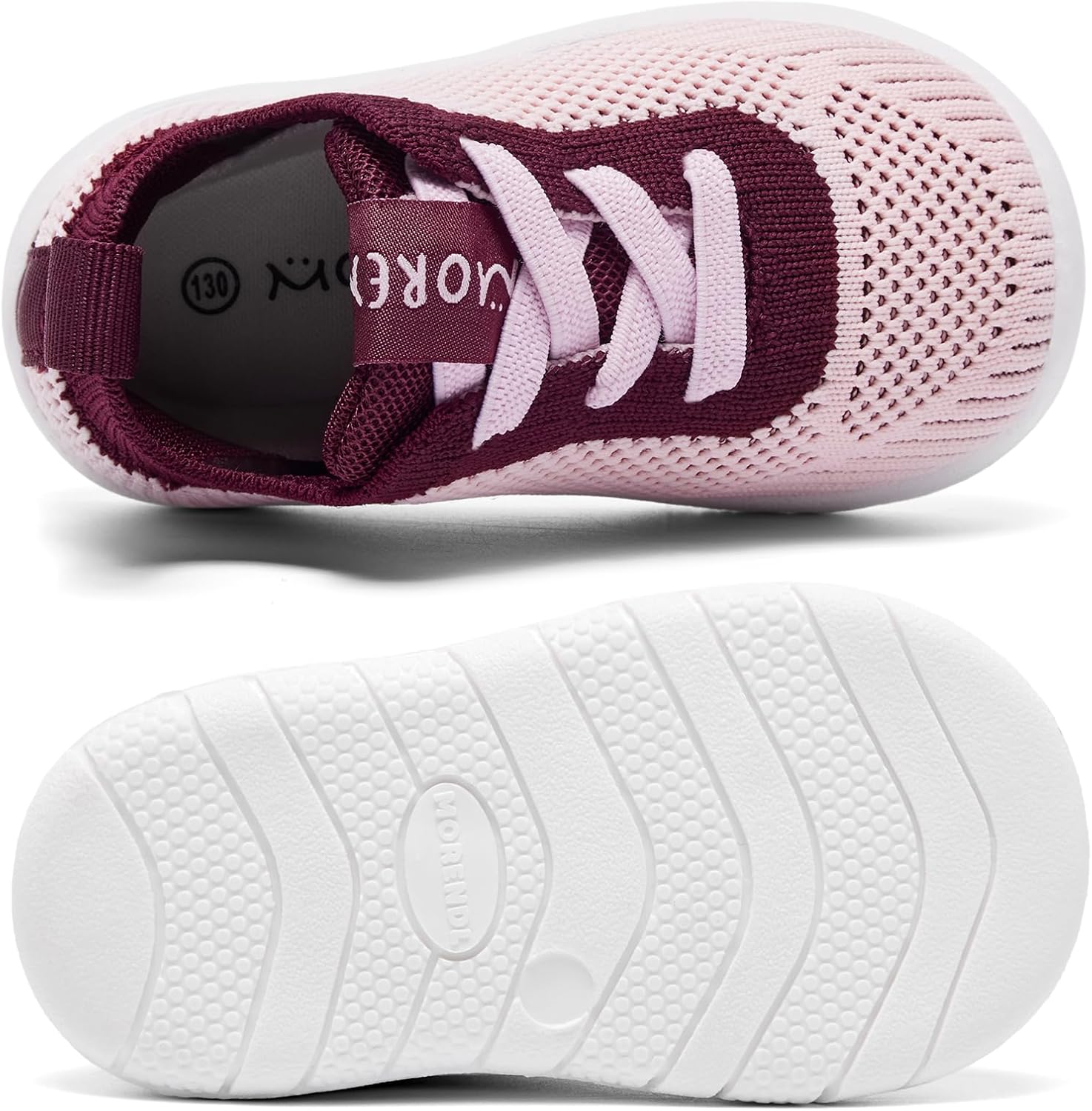 MORENDL Toddler Shoes Baby Walking Sock Shoes Infant Sneakers 0-4 Years Boy Girl Barefoot Tennis Shoe Non-Slip Brethable