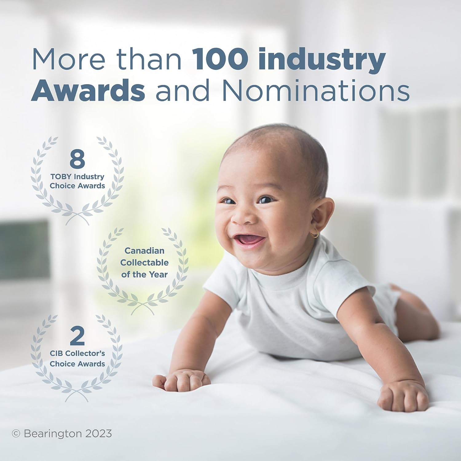 Bearington Baby Lil’ Speedster - 5.5 Inch Sloth Plush Stuffed Animal Soft Ring Rattle, Sloth Baby Stuff - Newborn Toy Plush Animal