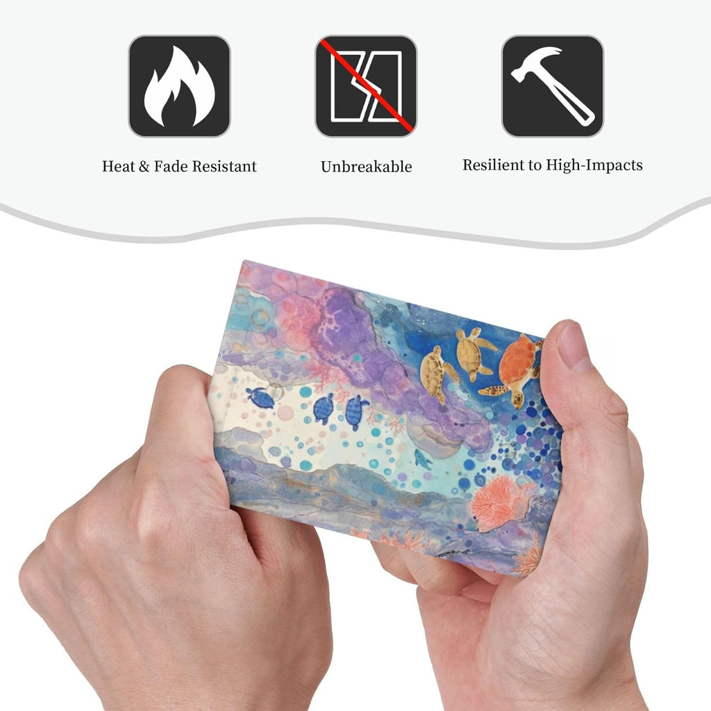 Turtle Coral Fish Watercolor Colorful Underwater World Light Switch Cover Plate 1 Gang No Device Blank Electrical Wall Plates Faceplate Decorative Switch Plate for Kids Room Home Decor