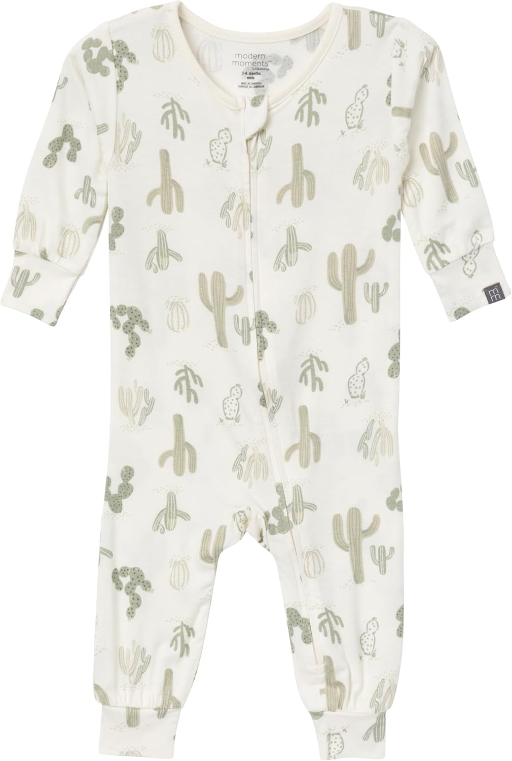 Modern Moments by Gerber Unisex Baby Viscose 2-Pack Footless Tight Fitting Pajamas