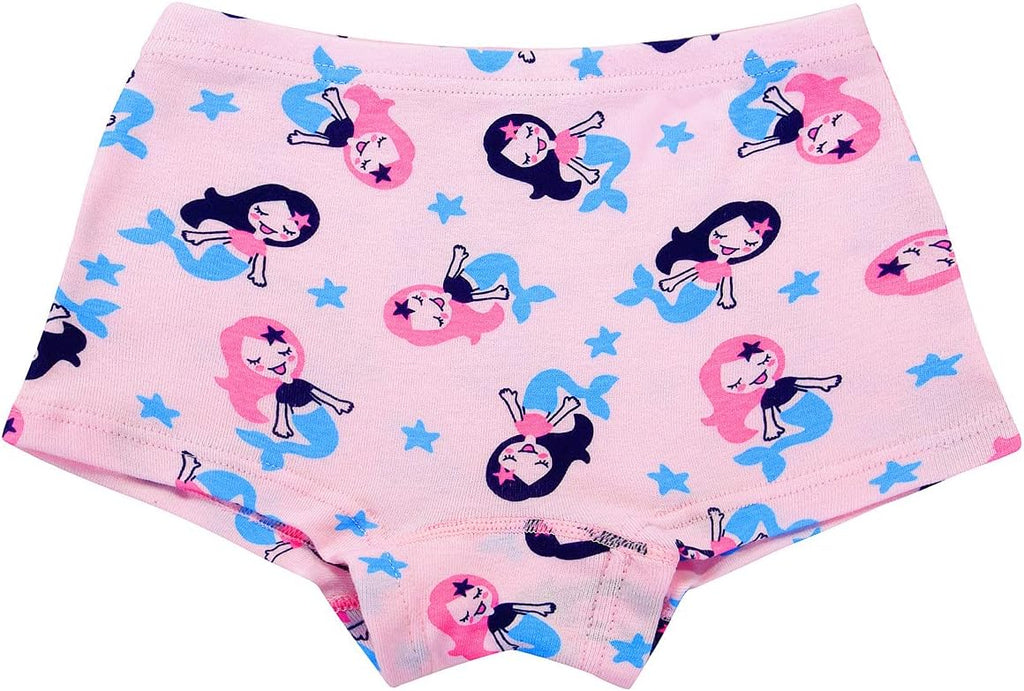 Cczmfeas Girls Hipster Cotton Underwear Boyshort Panties 6 Pack