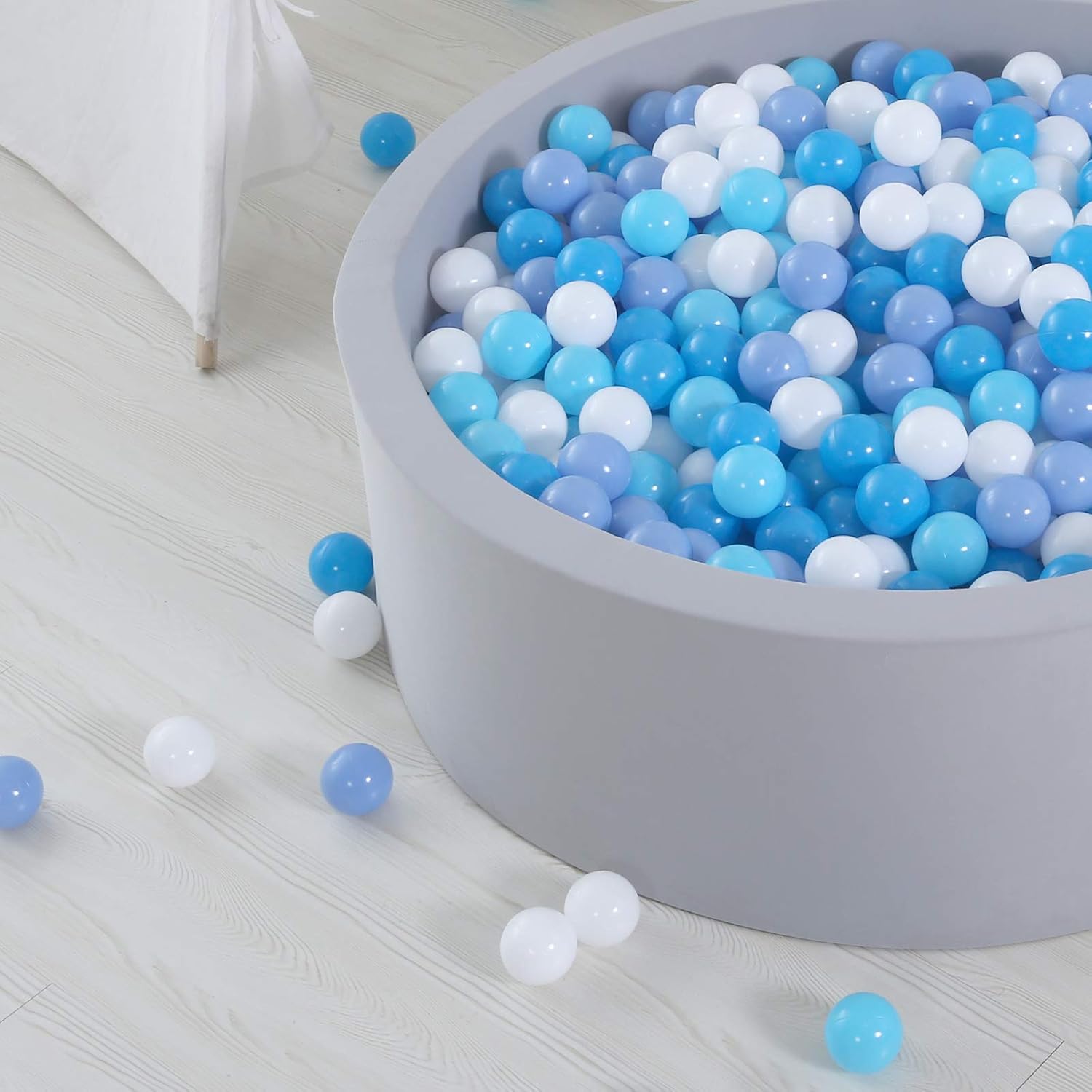 GOGOSO Plastic Balls Play Pit Balls for Baby Kid Ball Play Pit Play Yard, Baby Fance, Playpen, Playtent with 3 Colors,2.17inches