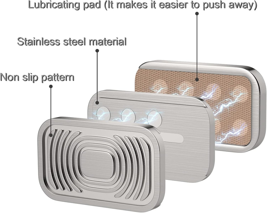 Magnetic Fidget Slider,Office Desk Adult Fidget Toys,Metal Push Card Stress Relief Toy,Magnetic Fidget Toy for Autism ADHD Special Needs
