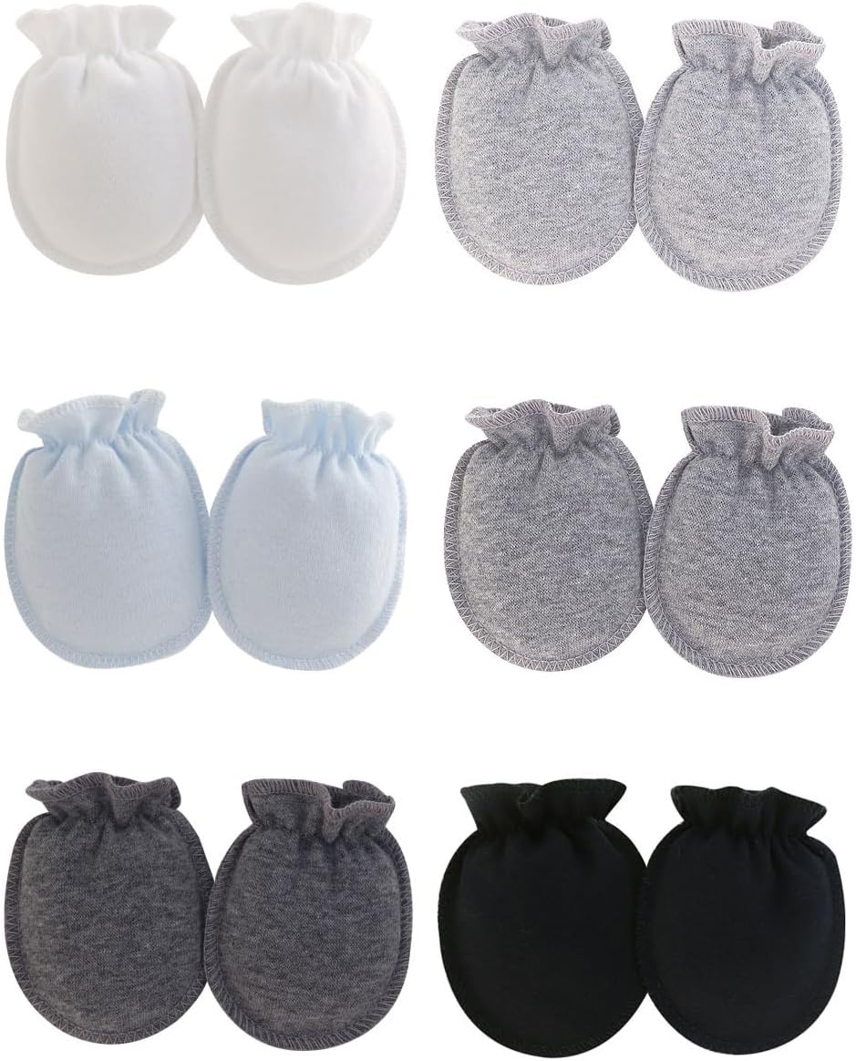 Cute Baby Mittens Newborn, No Scratch Baby Boy Mittens, Baby Girl Hat Gloves for Toddlers, Infant, Newborn