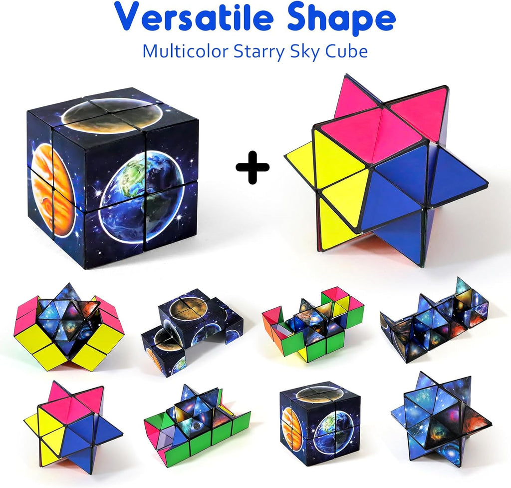 Toys for Boys Age 6-12 Birthday Gifts for 6 7 8 9 10 Year Old Boy Girls, Fidget Toys Infinity Cubes for Kids 8-12 Cool Fun Magic Cube for Boys Ages 10-12 Years Old Gift Ideas for Teen