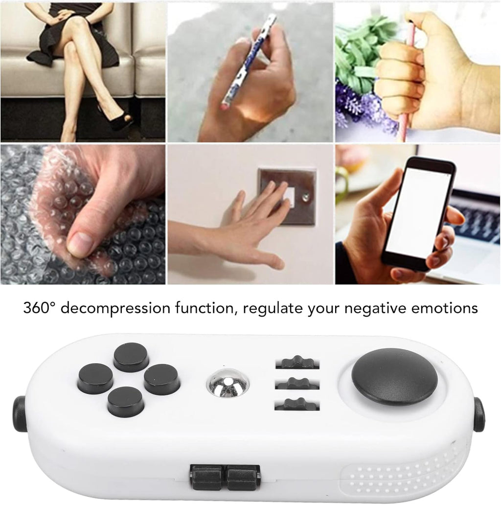 Reduce Stress Relax Mood Portable Anxiety Sensory EDC Toy Sensory Educational Novelty Toys Relief Pressure Decompression Toys for Adults(5 White and Black)