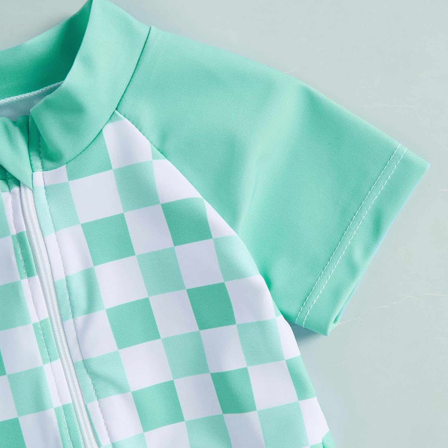 MAYUMMPY Baby Boys Girls Swimwear Casual Zipper One Pieces Rash Guard Swimsuit and Hat Beachwear Bathing Suit