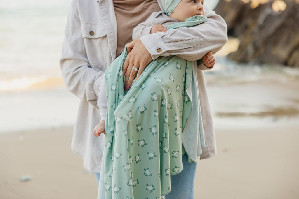 Copper Pearl Baby Swaddle Blanket - Premium Knit Baby Blanket, Large Soft Stretchy Receiving Blankets for Baby Boy and Girl, Swaddles for Newborn, Infant, and Toddler (Wade)