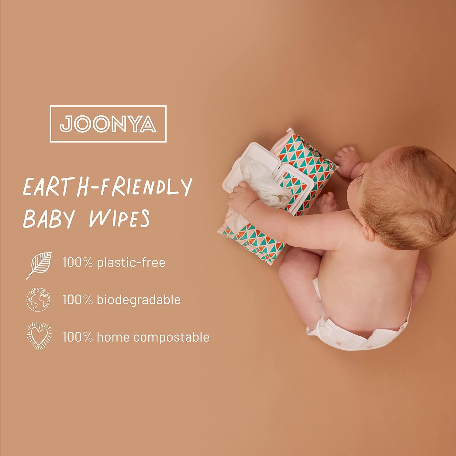 JOONYA Unscented Baby Wipes — Plant-Based, Fragrance-Free Bulk Diaper Wipes | Hypoallergenic, Non-Toxic & Biodegradable Wet Wipes for Sensitive Newborn Skin | 24 Packs of 80 Wipes (1,920 Total)