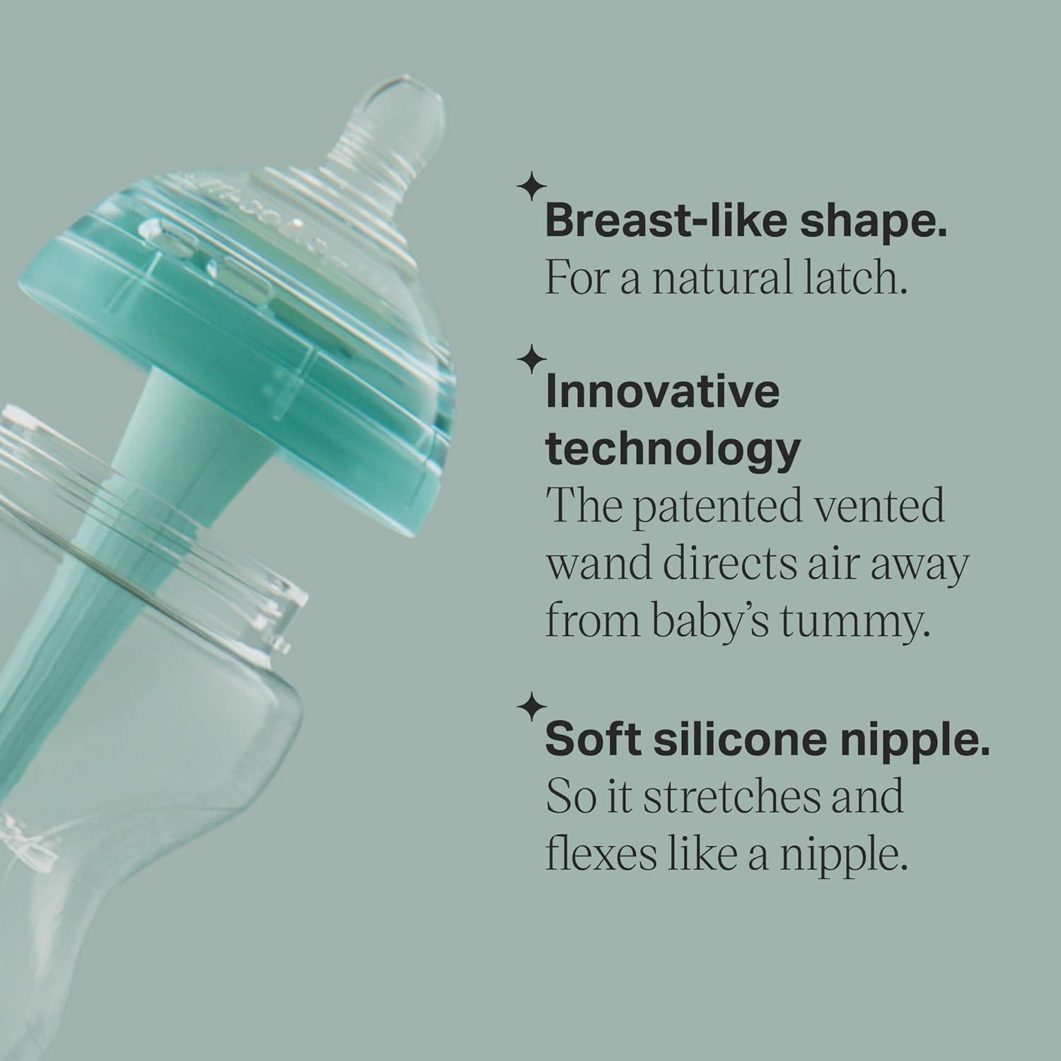 Tommee Tippee Advanced Anti-Colic 10 Piece Bottle and Pacifier Set, 5 and 9 oz BPA Free Bottles, Newborn 0+ months, Slow & Medium-Flow Breast-Like Nipples, 3 Travel Bottle Lids, 2 Ultralight Pacifiers