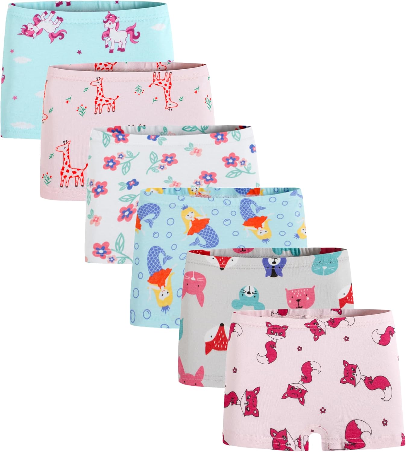 Boboking Soft Cotton Girls' Panties Boyshort Little Girls' Underwear Toddler Undies