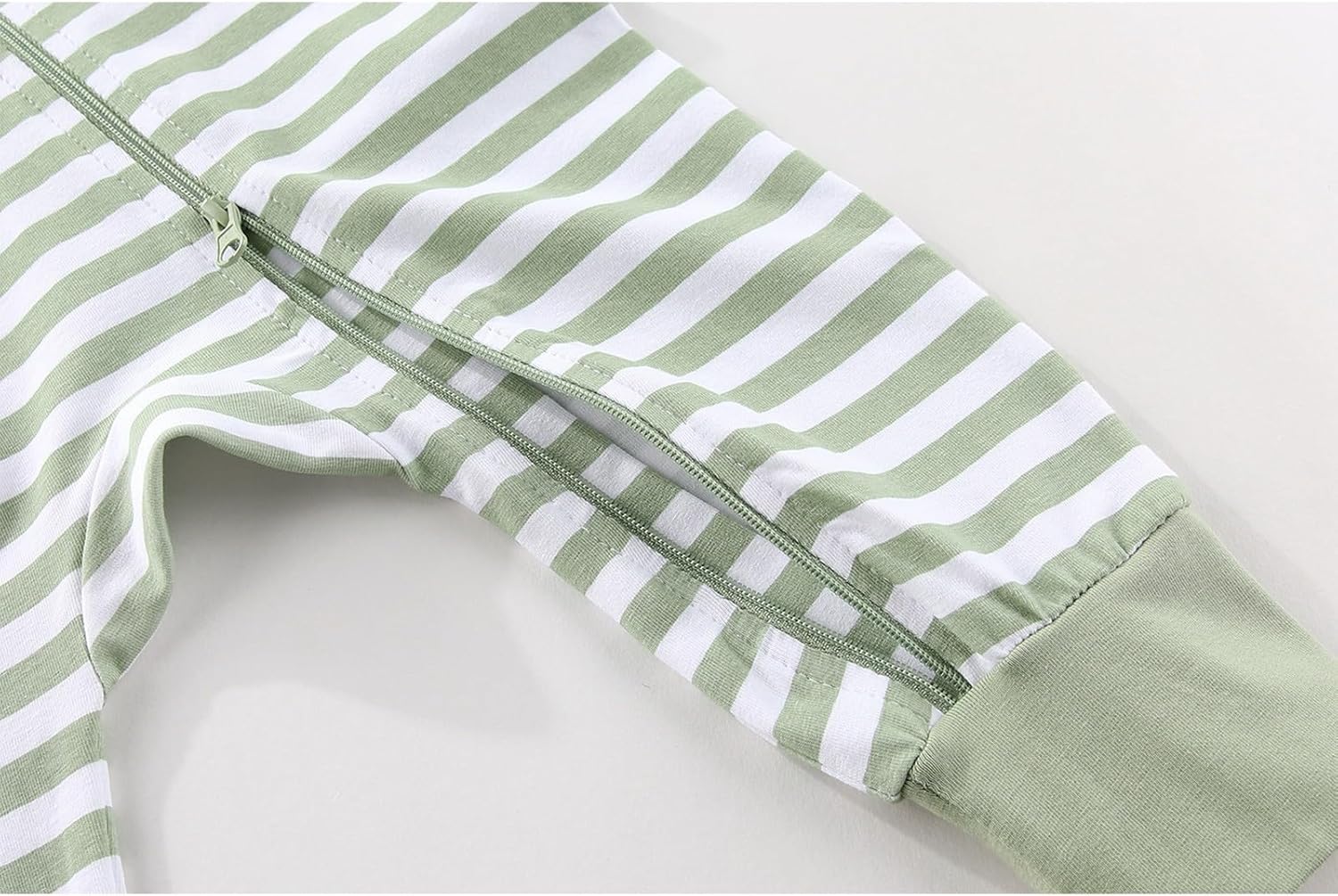 2 Pack Unisex Baby Short Sleeve Rompers 2 Way Zipper New Born One-Piece Jumpsuits 0-24Months Infant Outfits