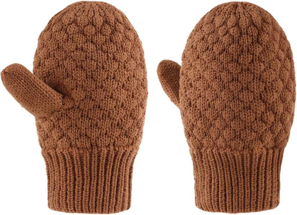Baby Knit Mittens Toddler Boys Girls Gloves Winter Infant Newborn No Scratch Mitten 0-3 Years