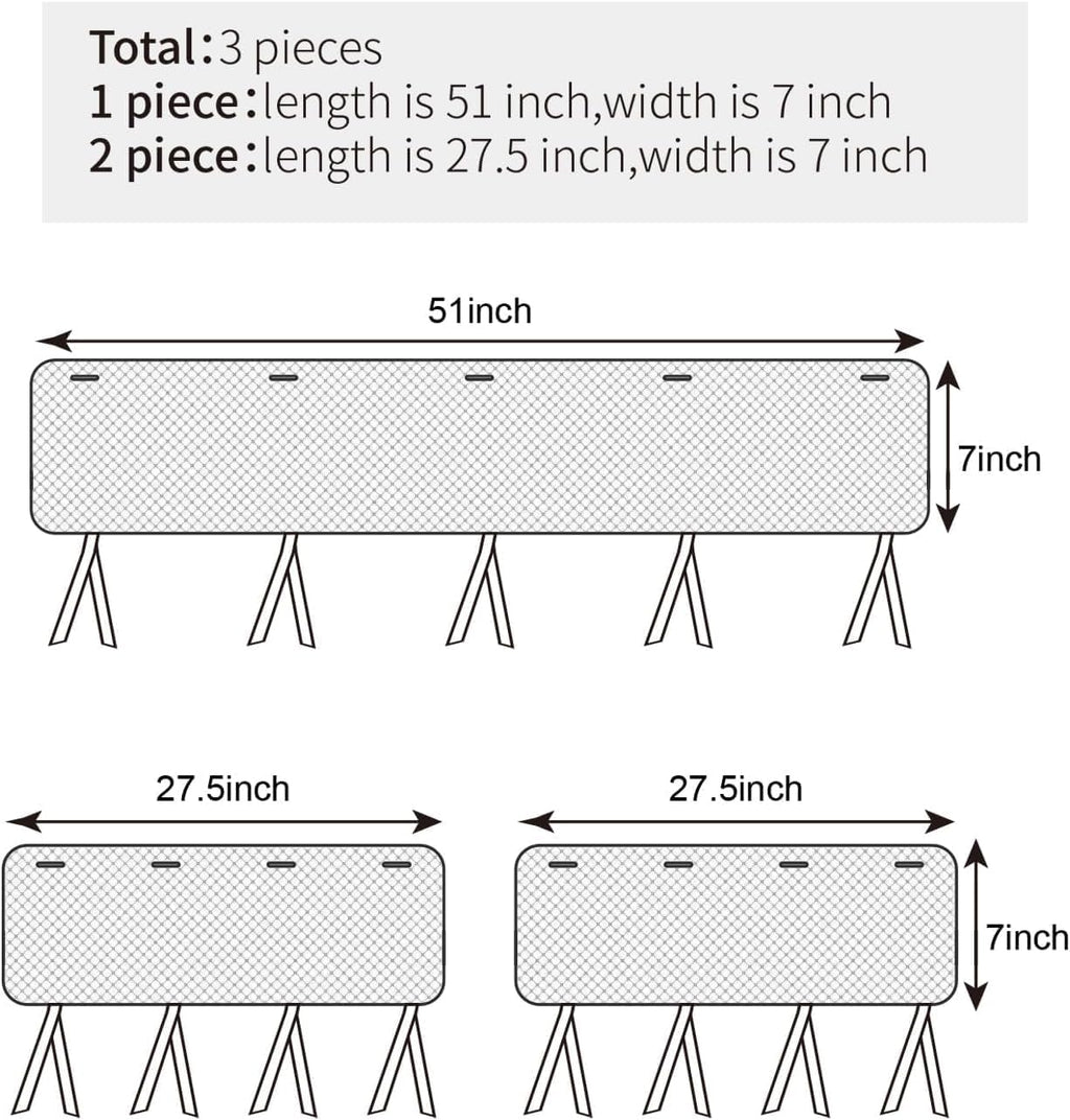 3 in 1Crib Mesh Liner for Life Size Cribs,White Soft Anti-Collision Strip Corner Covers,Protect Baby Teeth and Save Crib Rails, Rail Edge Protector Strip (Gray)