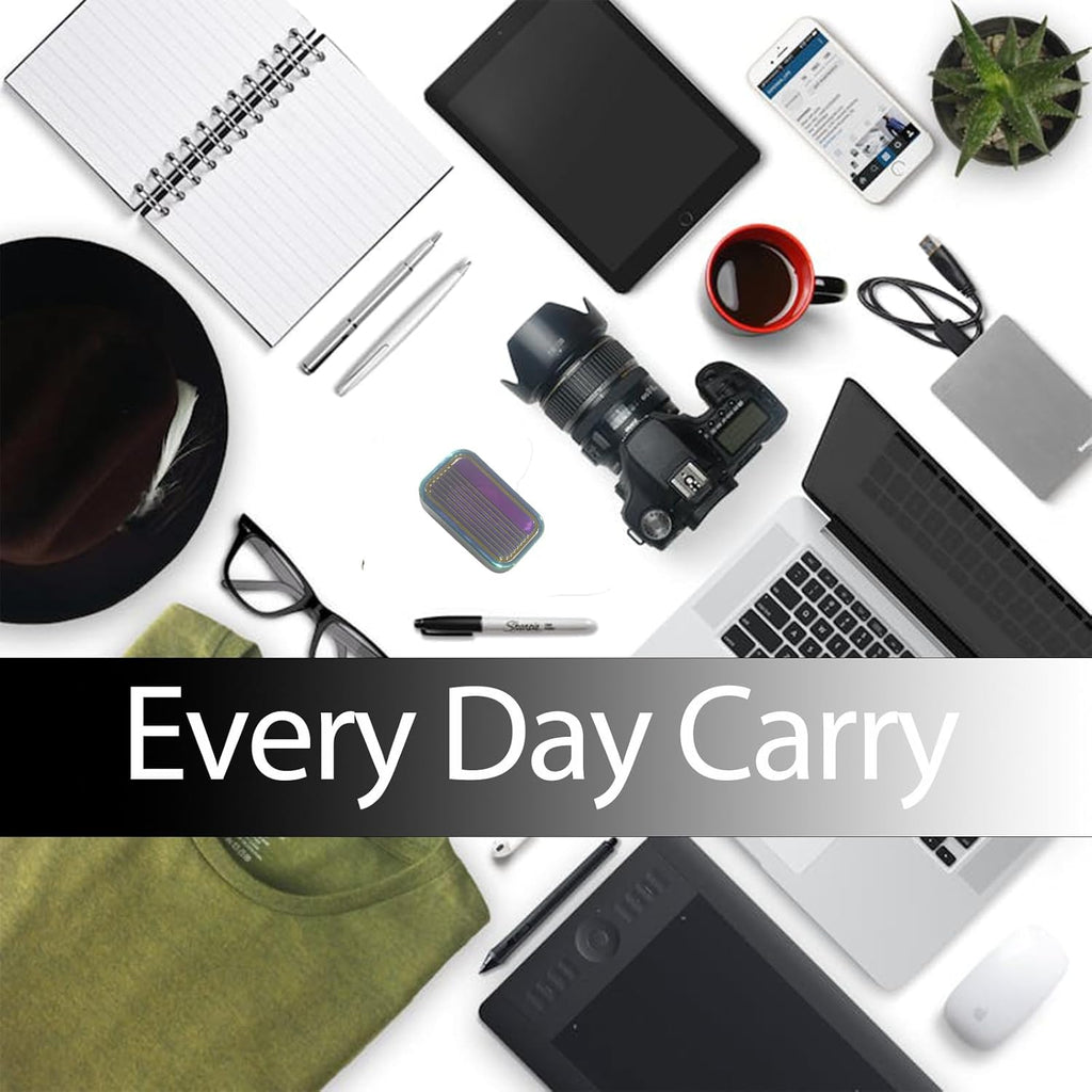 Fidget Slider 3 Layer EDC Gadgets Toy, Metal Magnetic Haptic Fidget Toys for Adults Anxiety/ADHD/Stress Relief, Gift for Boyfriend, Husband and Father (Colorful)