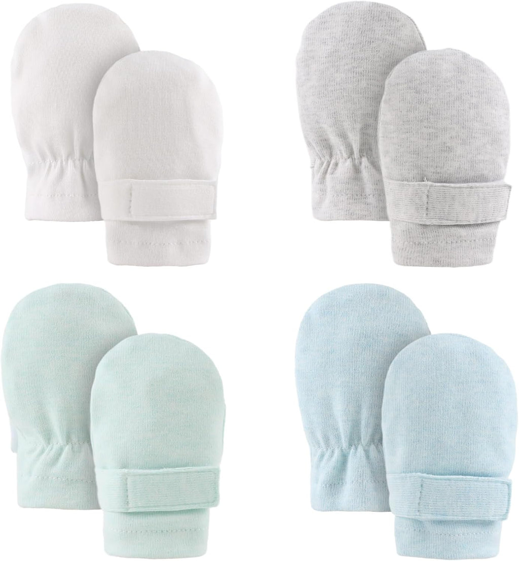 Newborn Baby Mittens Infant No Scratch Gloves Cotton Mitts for Baby Girls Boys