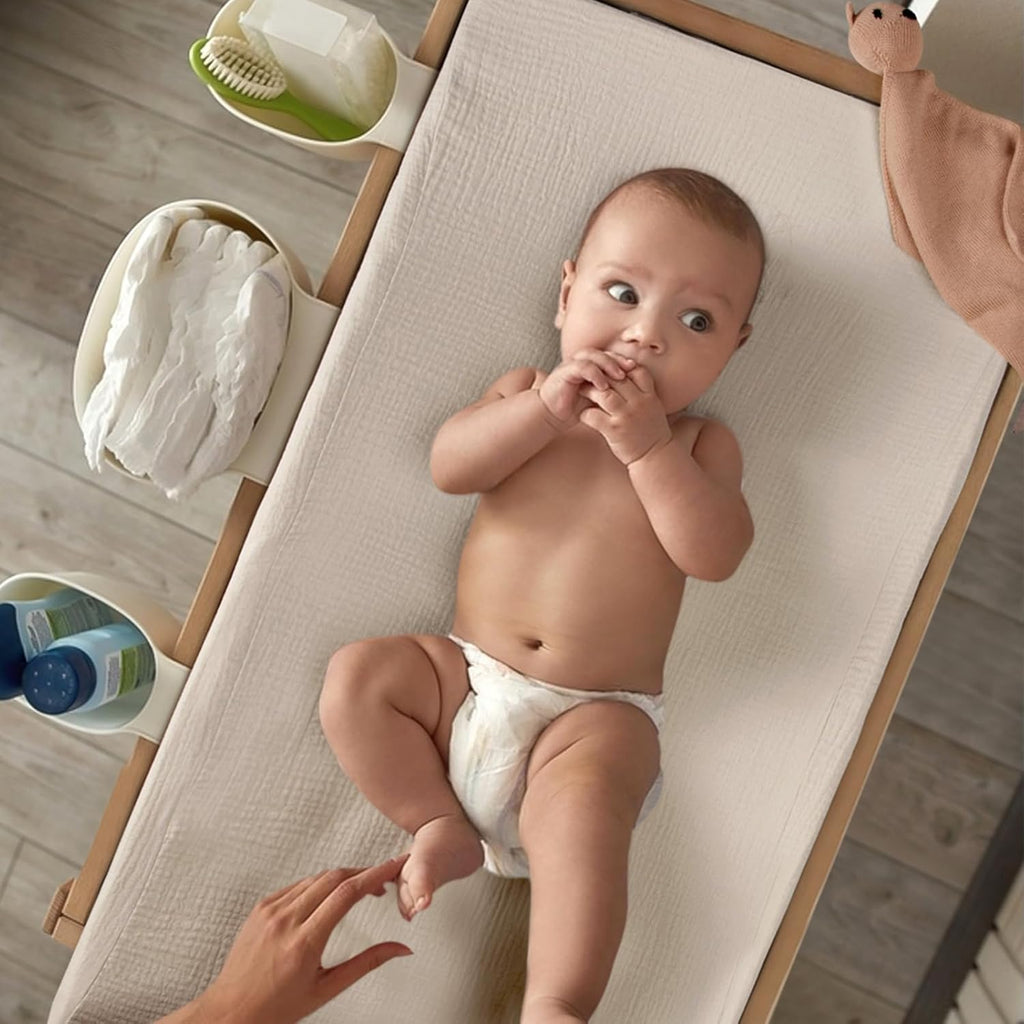 lulumoon Baby Changing Pad Cover: Muslin Diaper Changing Table Pad Cover - Changing Pad Sheets for Girls Boys