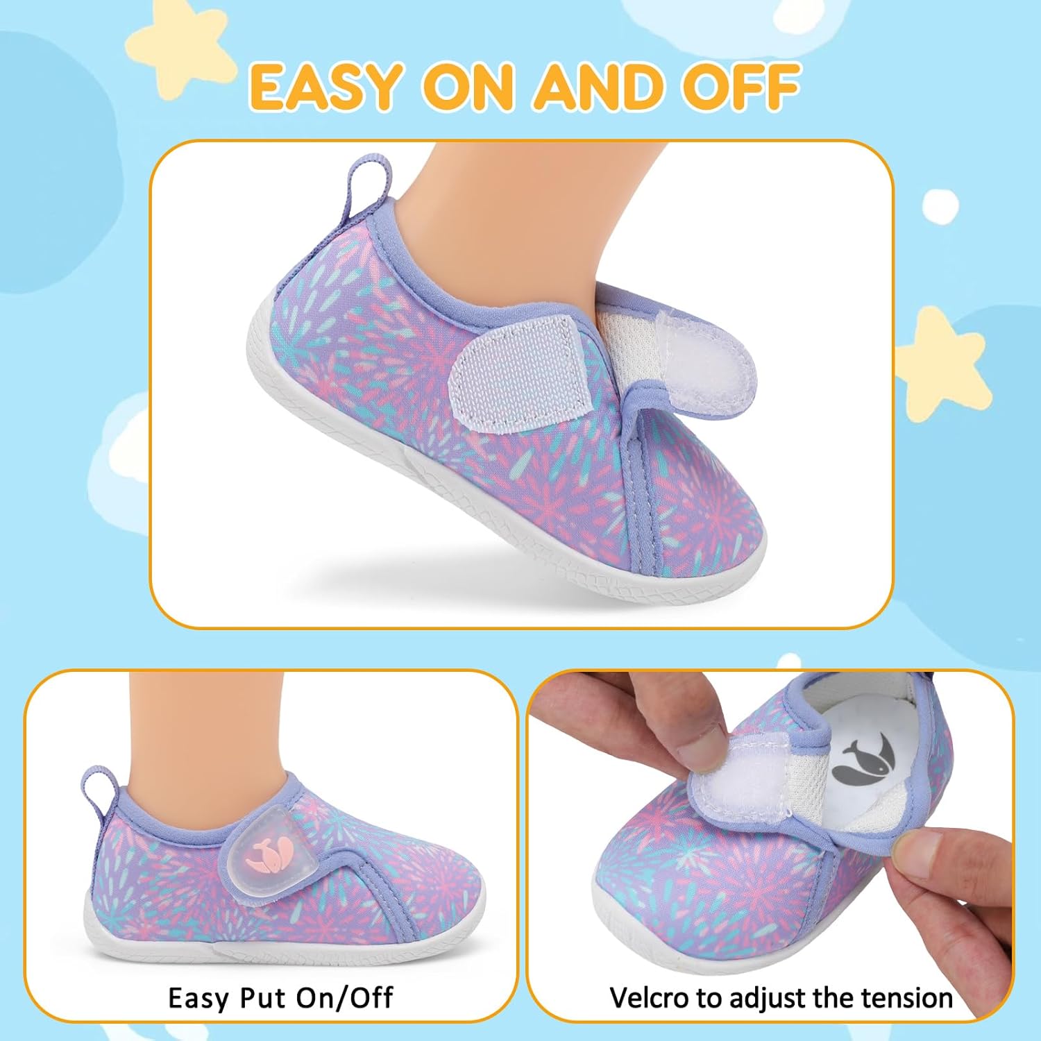 FEETCITY Toddler Walking Shoes Slip On Toddler Shoes Boys Girls Kids Sports Sneakers Casual School Shoes Barefoot Shoes