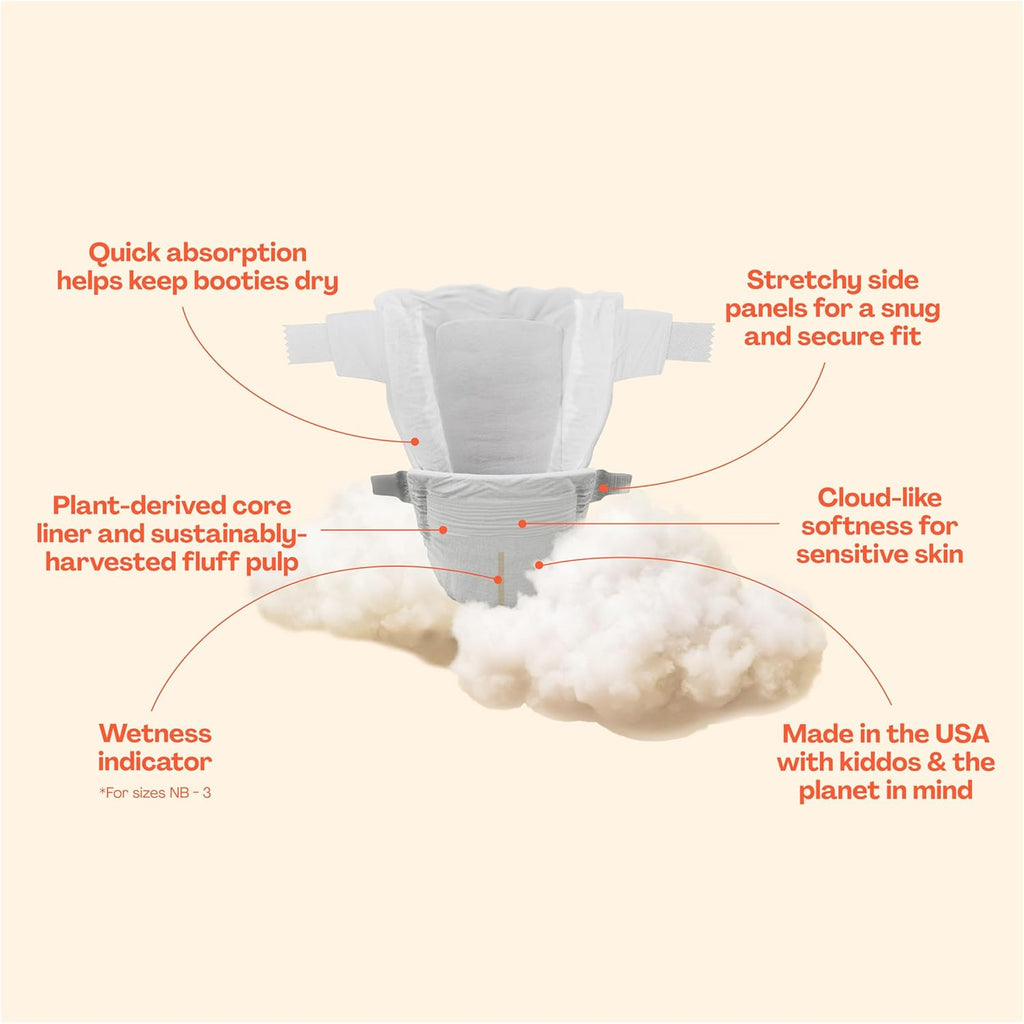 Hello Bello Mega Surprise Pack, Size 2 (10-16 lbs), 240ct Hypoallergenic Assorted Diapers with a Soft, Cloth-Like Feel Plus 360 Ultra Gentle Unscented Baby Wipes in 6 Resealable Packs