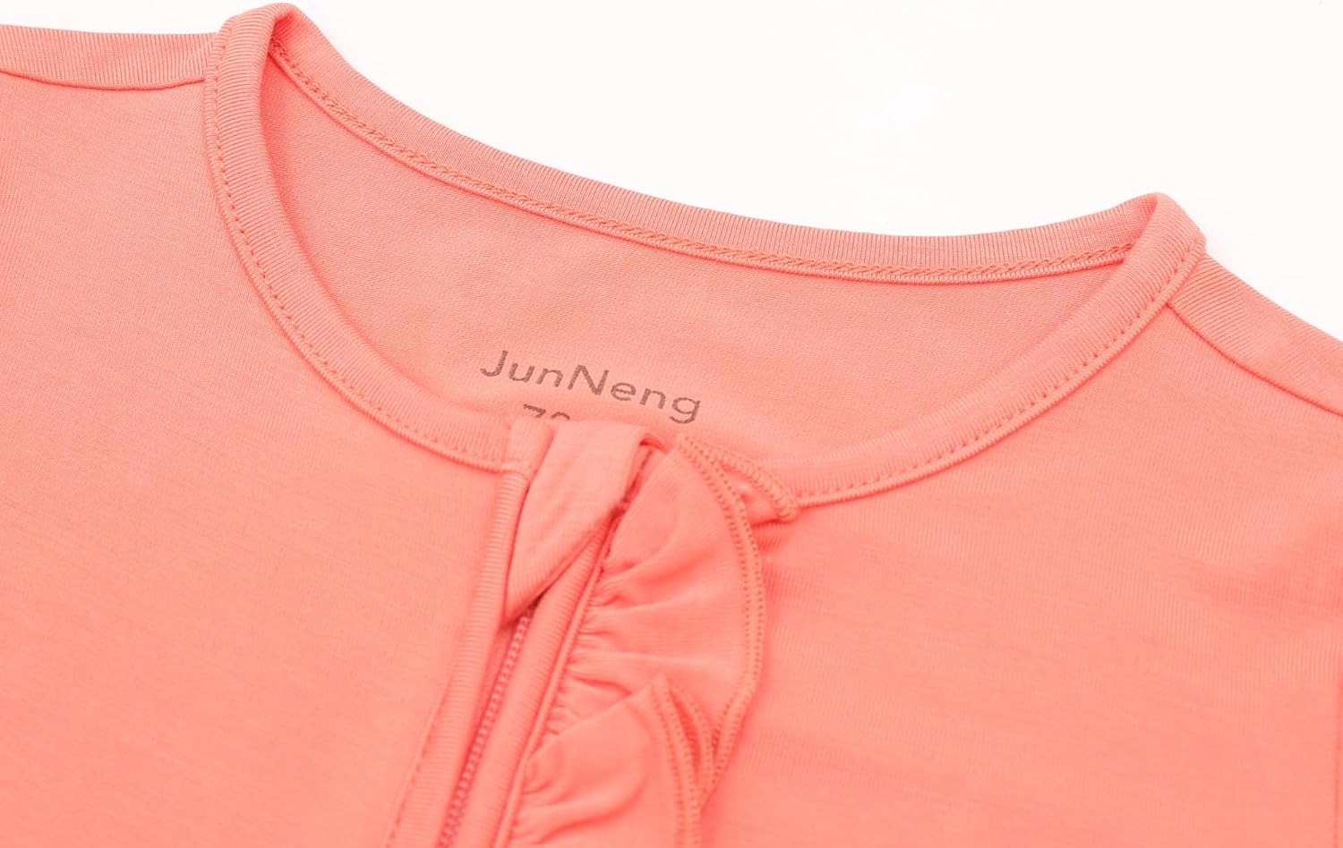 JunNeng Baby Boy Girl 2 Pack Rayon of Bamboo Summer Sleeper Infant Soft Short Sleeve Zipper Footless One-piece Romper