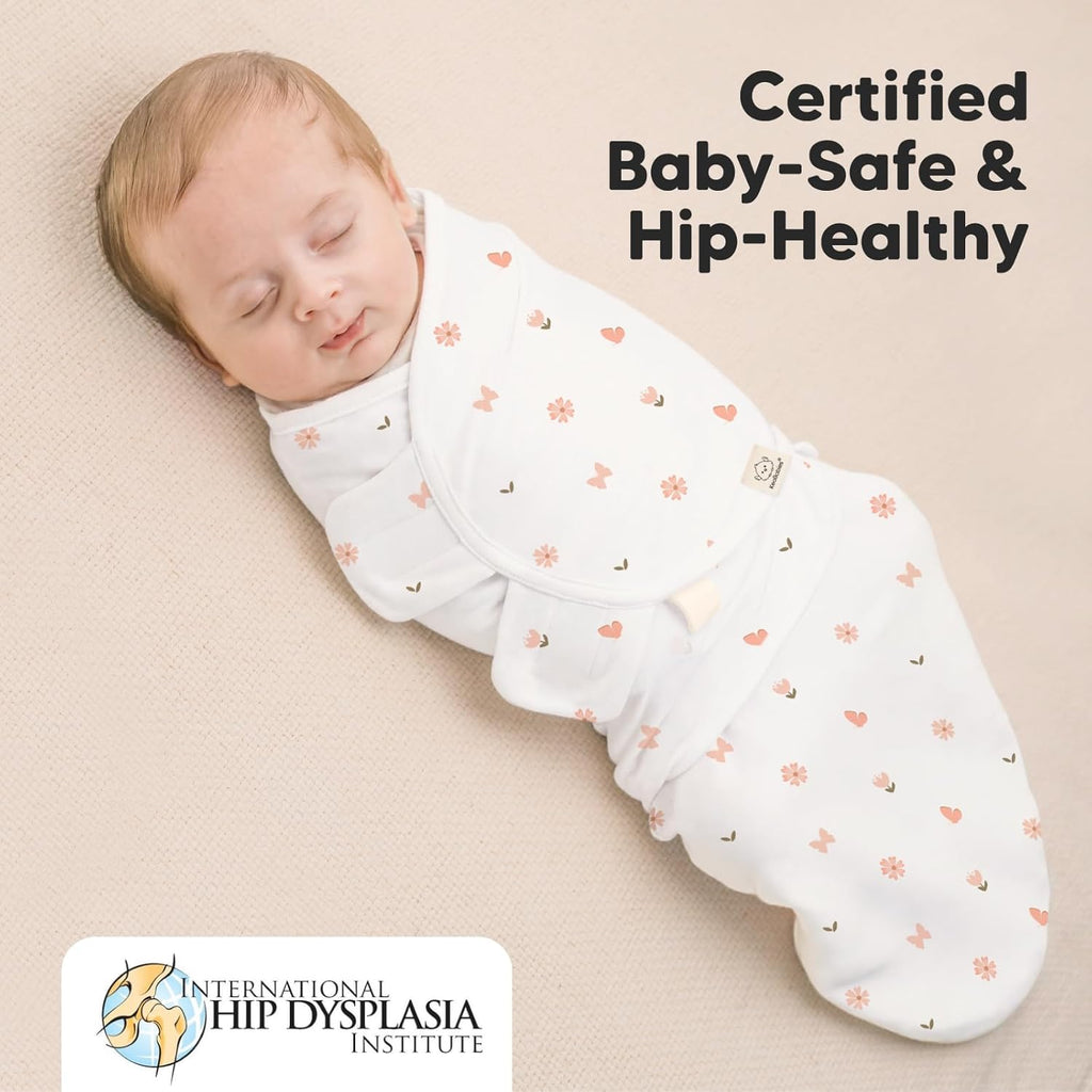 Baby Swaddle Sleep Sacks with Zipper - 3-Pack Swaddles for Newborns 0-3 Months, Infant, Baby Girls, Boys, Soft & Durable Newborn Sleep Sack, Easy Diaper Change Swaddling Blanket (Butterflies)