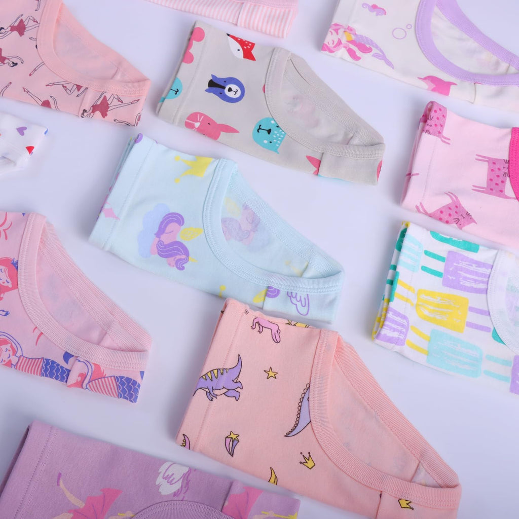 Finihen Girls Cotton Underwear Toddler Girls Panties Kids Briefs Multipacks.