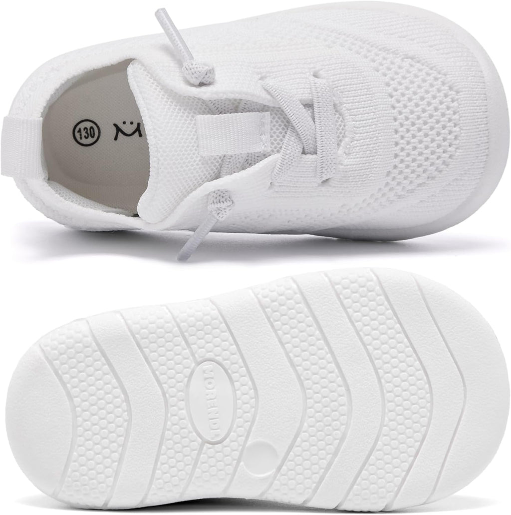 MORENDL Toddler Shoes Baby Walking Sock Shoes Infant Sneakers 0-4 Years Boy Girl Barefoot Tennis Shoe Non-Slip Brethable