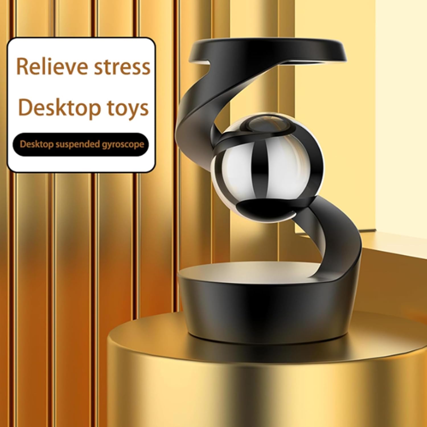 Fidget Toys, Metal ADHD Desk Spinning Toys for Adults Kids Boys Girls, Quite Fidget Sensory Toys for Party Favors, Stocking Stuffers, Classroom Prizes (Gray-Silver)