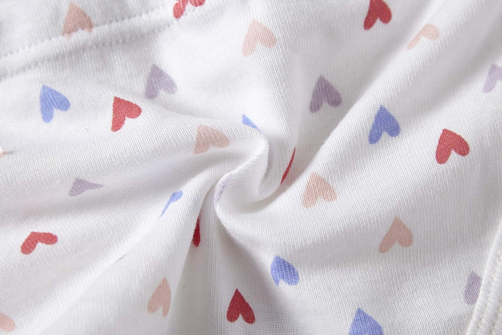 Cadidi Dinos Little Girls' Soft Cotton Underwear Kids Cool Breathable Comfort Panty Briefs Toddler Undies(Pack of 6)