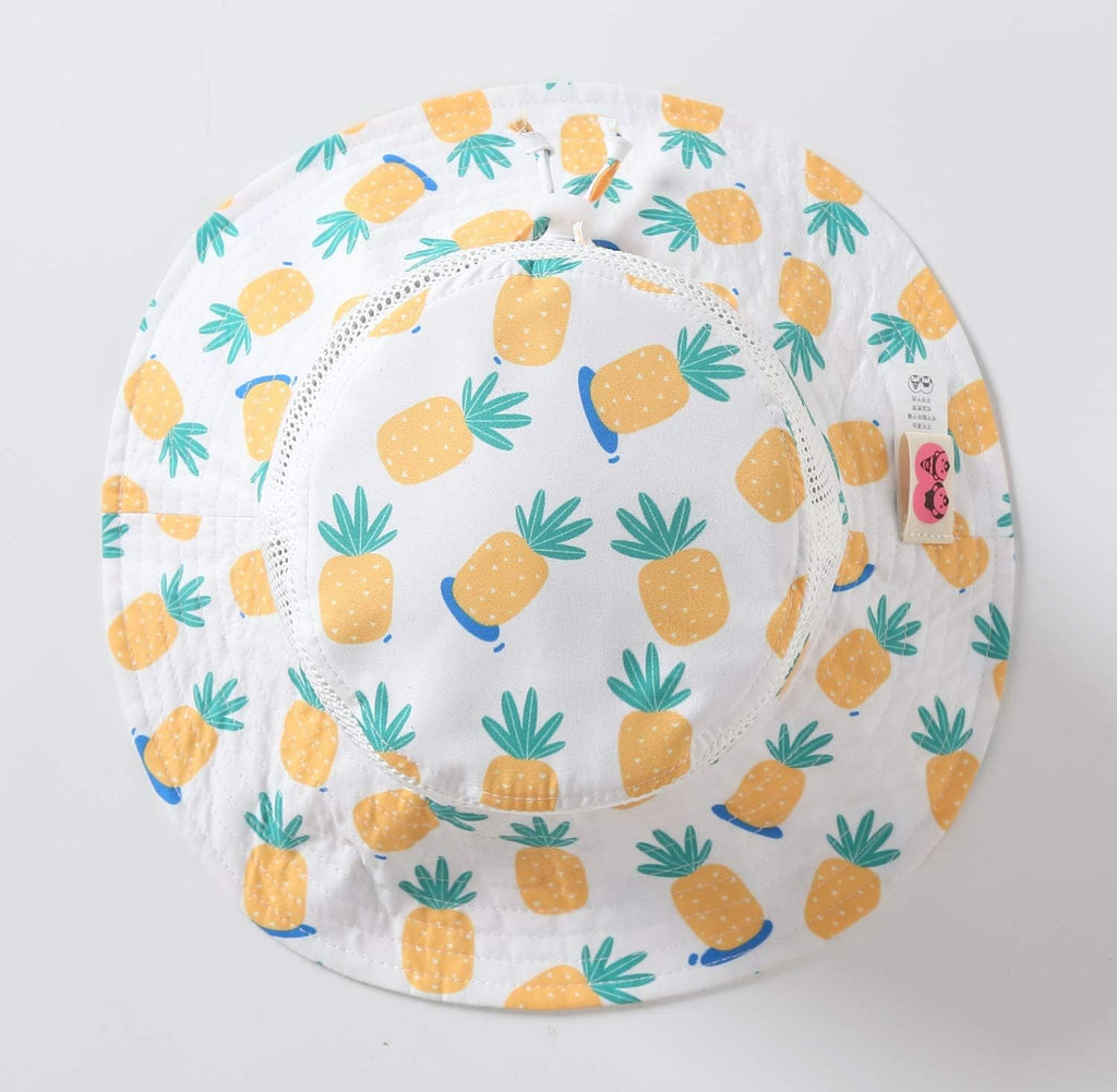 Home Prefer UPF50+ Wide Brim Sun Hat Boys Girls Sun Protection Hat Zoo Beach Swim Safari Bucket Hat for Baby Toddler Kid