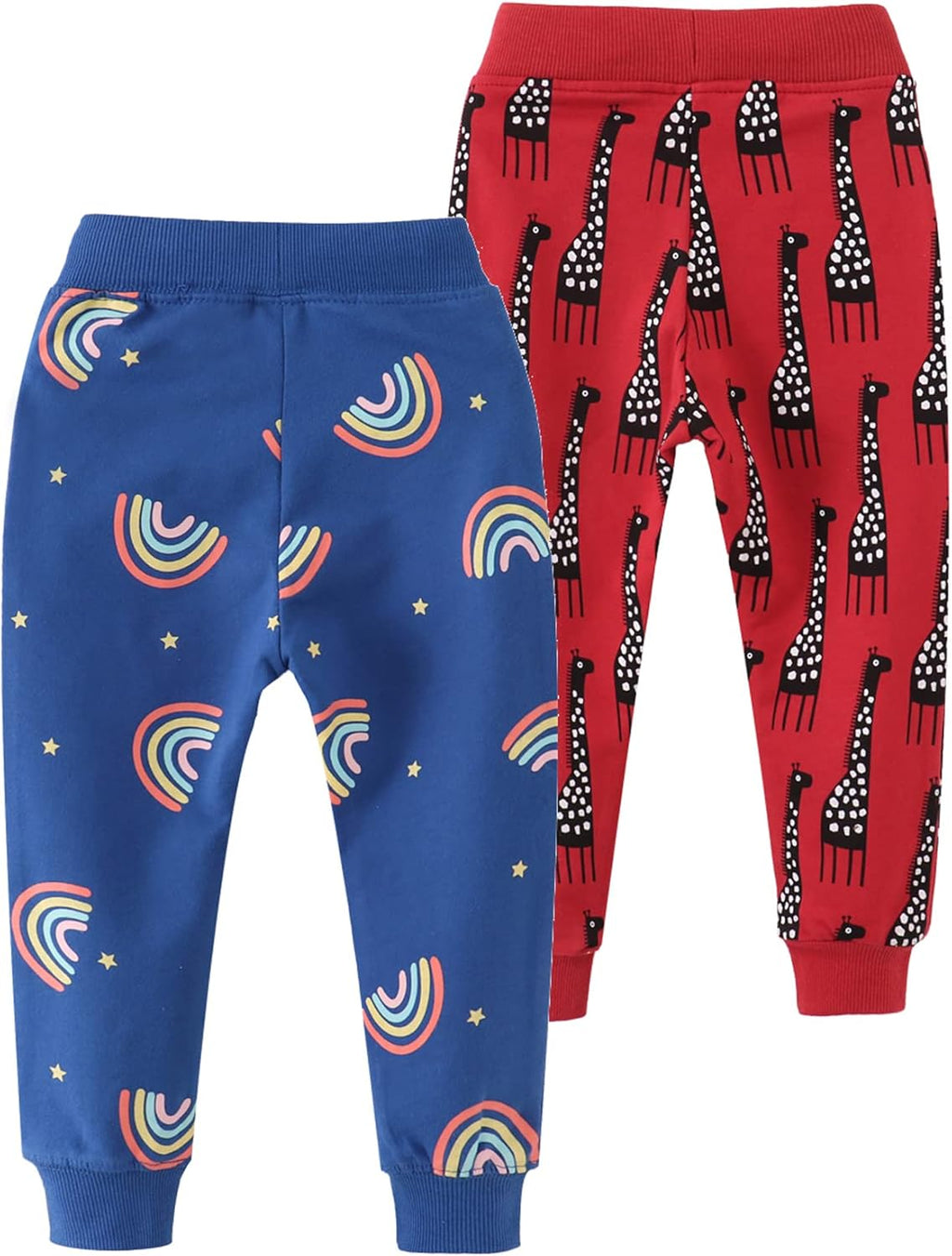 HUAER& Baby Boy's Jogger Pants Dinosaur Car Drawstring Elastic Sweatpants