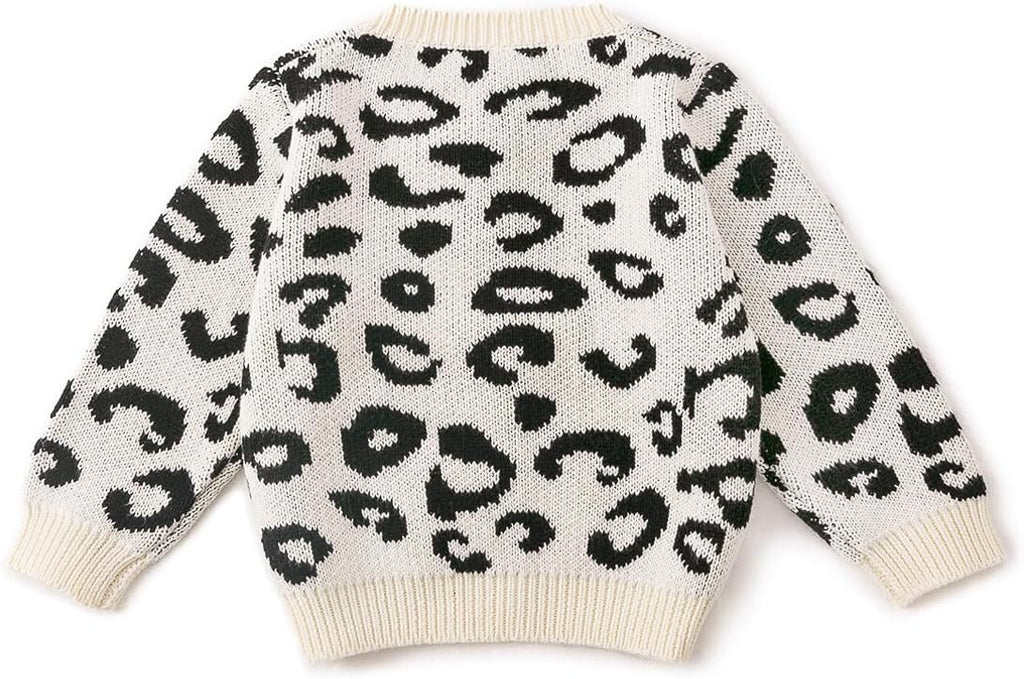 Simplee kids Baby Sweater Animal Leopard Printed Baby Cardigan for Autumn Fall…