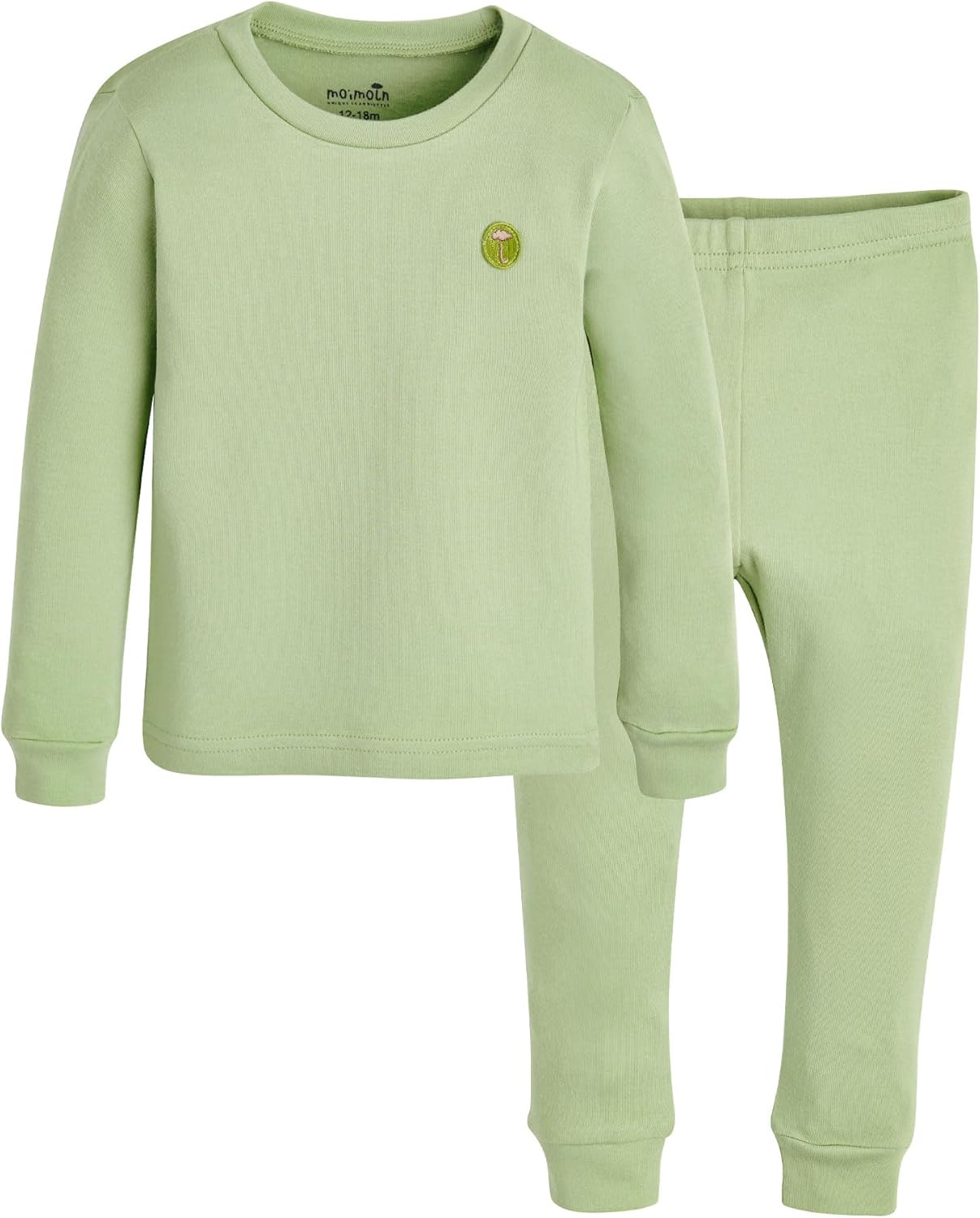 moimoln 6M-8Y Modal Cotton Solid Soft Breathable Baby Toddler Boys Girls Snug fit Pjs Long Sleeve Pajamas Set Sleepwear Daily