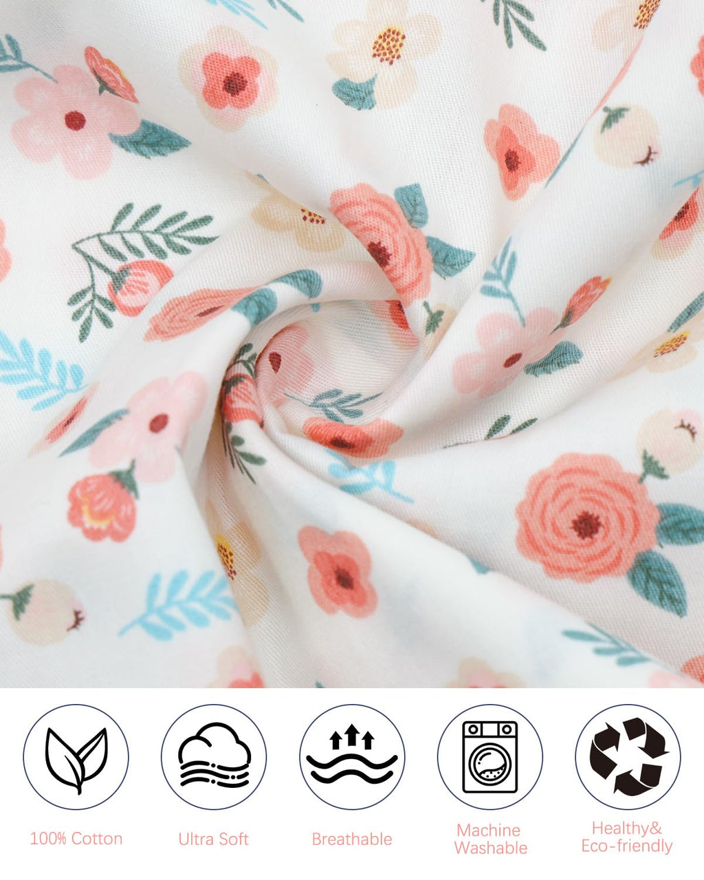 ALVABABY Toddler Pillowcases Fits 14x20in,13x18in Kids Cotton Baby 2 Packs Envelope Kids Pillow Cover for Boy Girl Sleeping Travel 2L-FTP17A