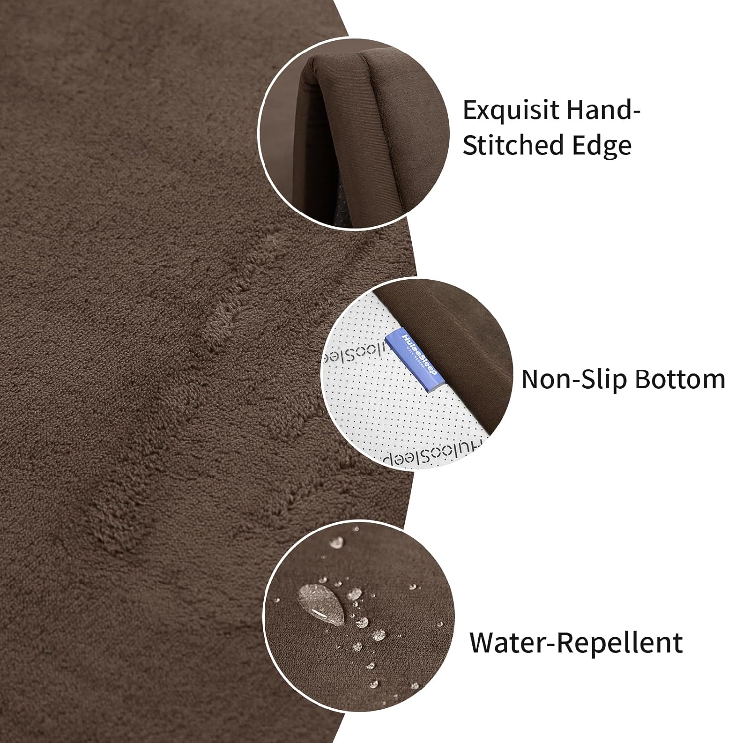 Baby Play Mat for Floor,1.3" Thick Memory foam Tummy Time Mat for Toddlers,Infants,kids,Water-Repellent Soft Nursery Rug ,79"×118" Extra Large Non Slip for Crawling&Yoga,Tatami Style for Living Room(Dark Brown)