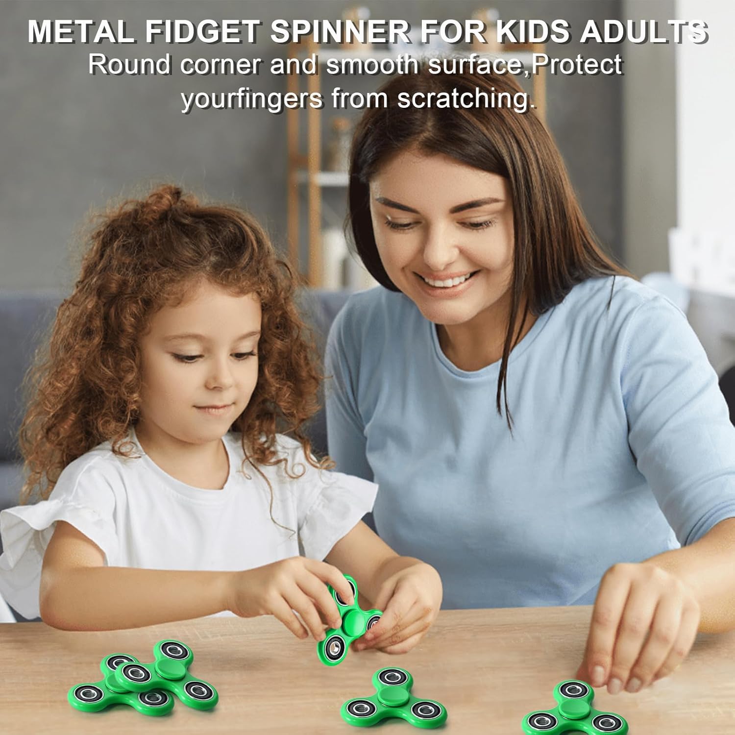 SCIONE Fidget Spinner Toy 1 Pack, Stress Anxiety Relief Sensory Fidget Toys for Kids Adults, Cool Fidget Spinners for ADHD Autism Birthday Gifts Stocking Stuffers Classroom Prizes for Boys Girls