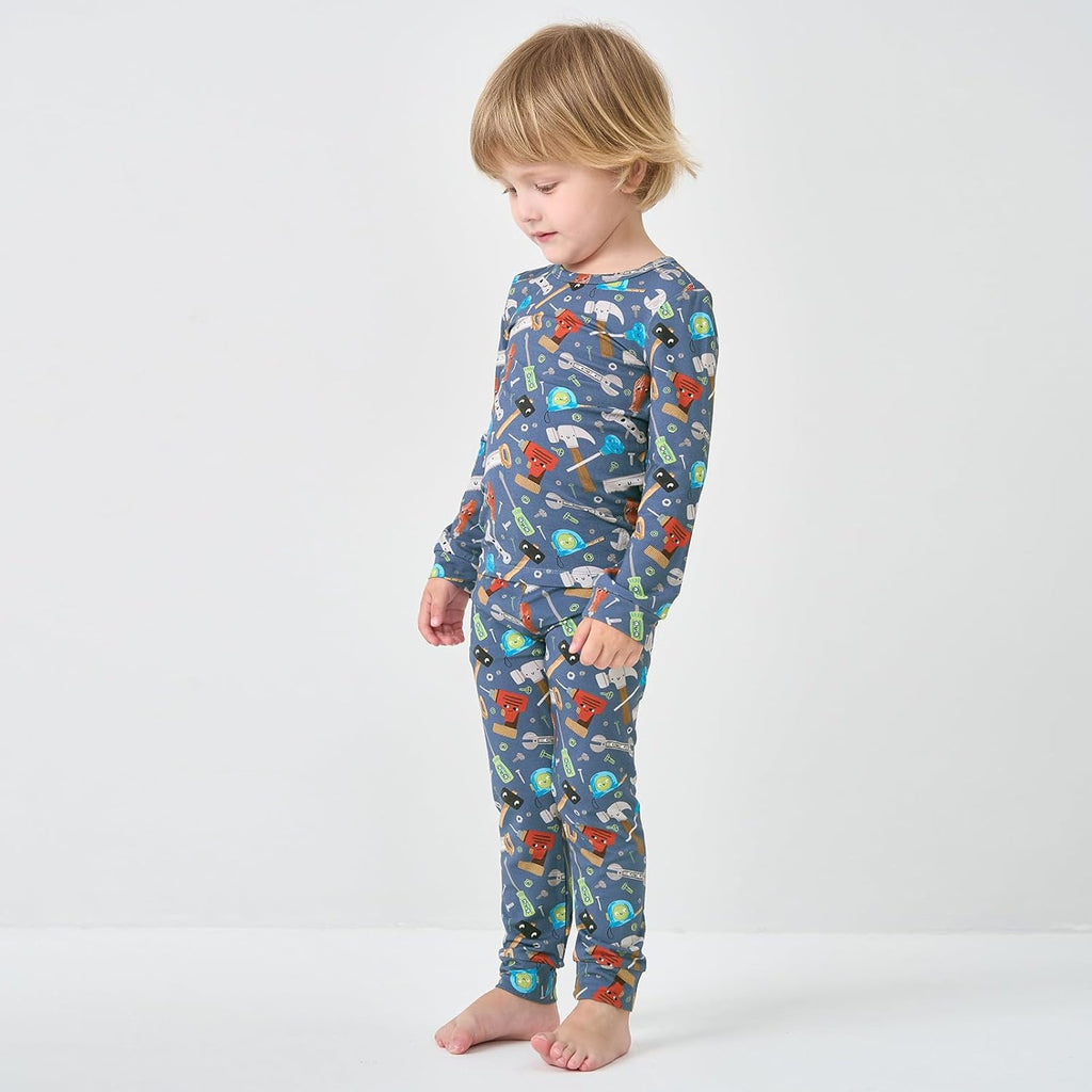 pureborn Baby Toddler Kids Viscose from Bamboo Pajamas Set Pjs 2pcs 18M-8Y