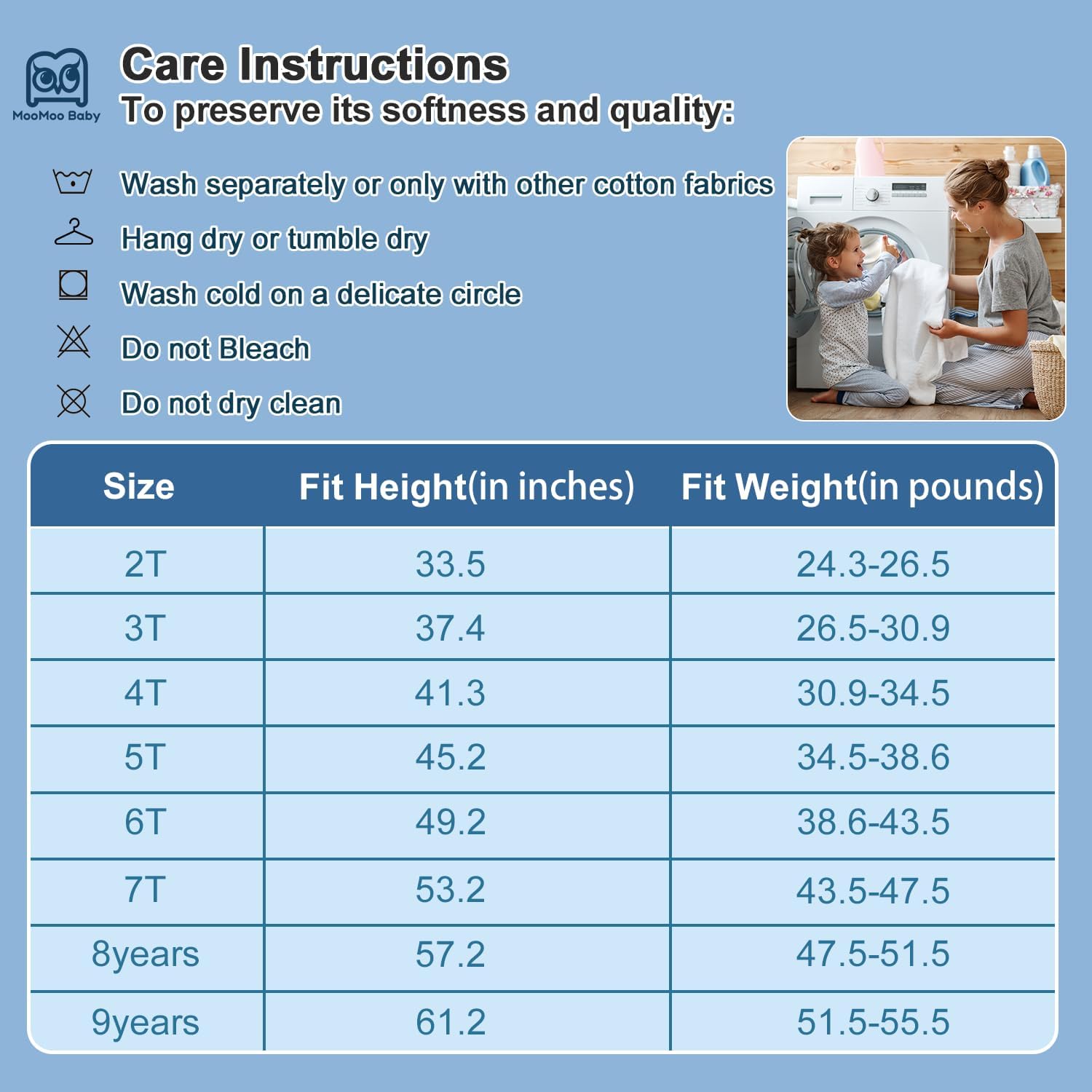 MooMoo Baby Absorbent Potty Training Pants 8 Packs Cotton Training Underwear for Boys 5T