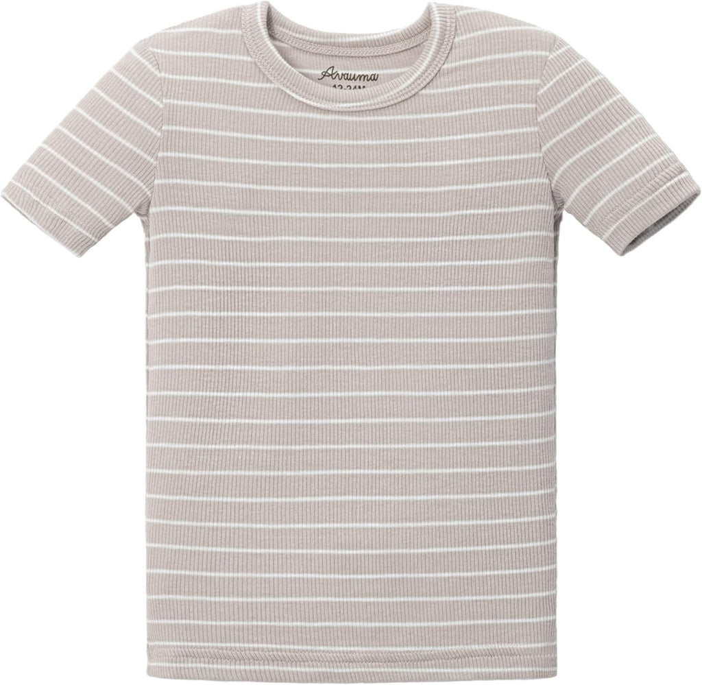 AVAUMA Stripe Pattern Baby Boys Girls Pajama Set Kids Toddler Snug fit Ribbed Sleepwear pjs for Daily Life Style