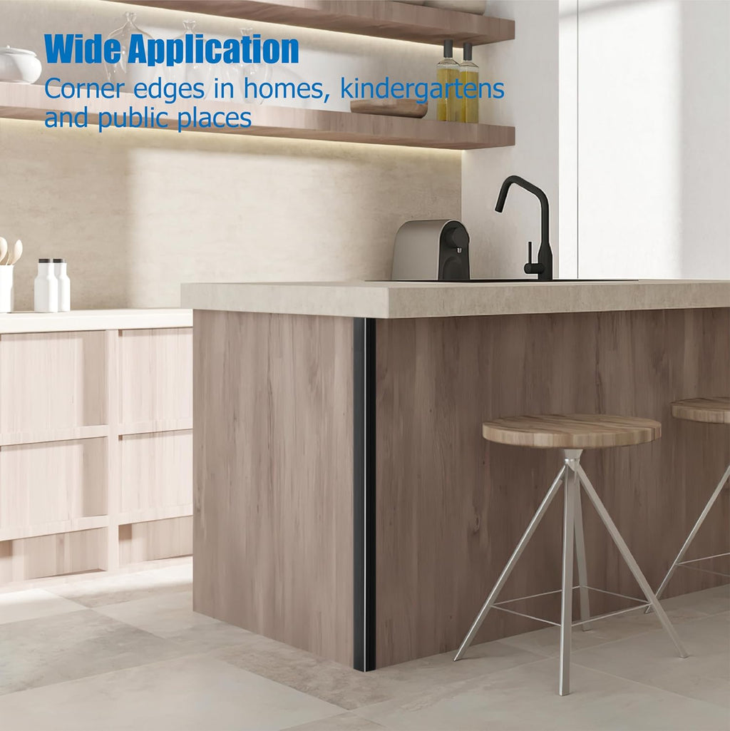 Wall Corner Protectors 4 Pack,1.57x1.57x23.62x0.12 inch PVC Double Side Proof Corner Guards for Sharp Edges, Self-Adhesive Corner Protectors for Home, Kindergarten,Thickness-3mm(0.12 in)