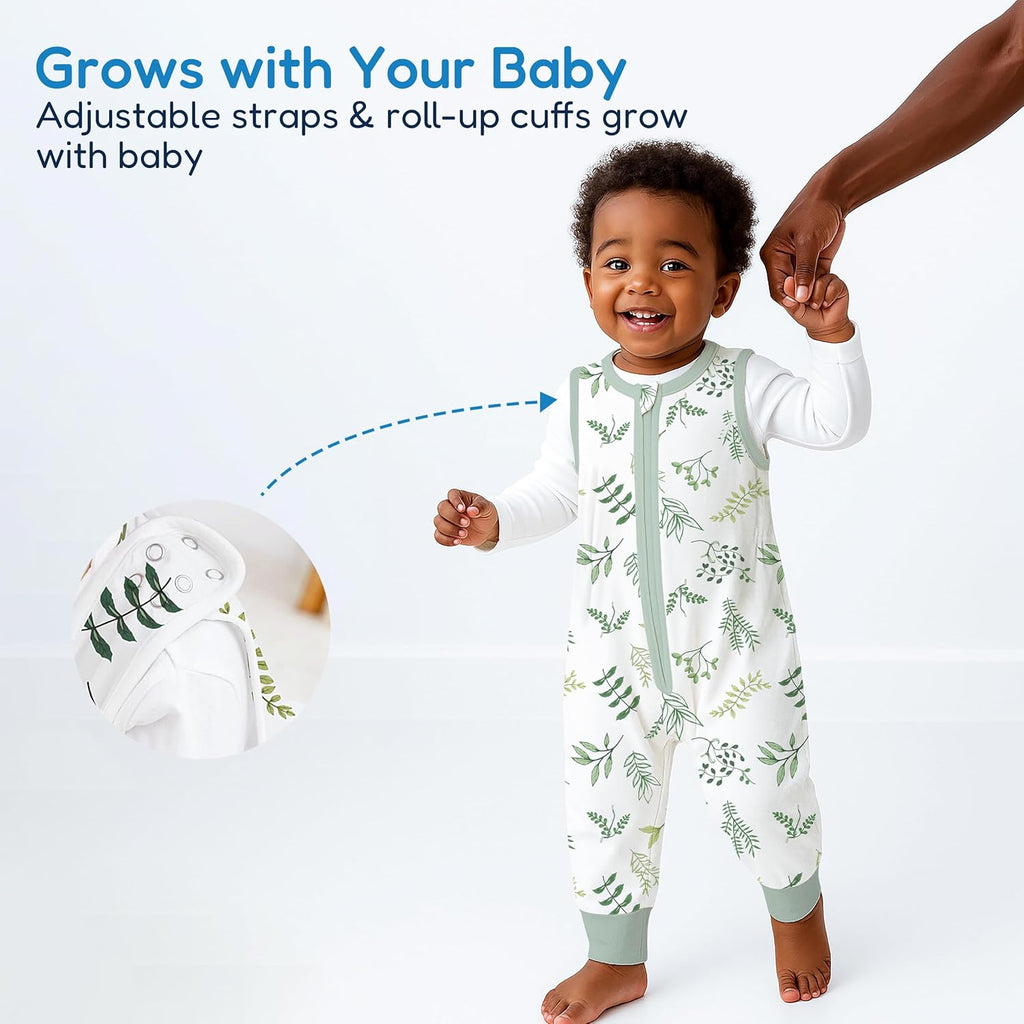 TotAha Toddler Sleep Sack with Legs, 0.5 TOG Light and Soft Baby Sleeping Bag, Walker Sleep Sack for Babies 12-24M, 2T-3T