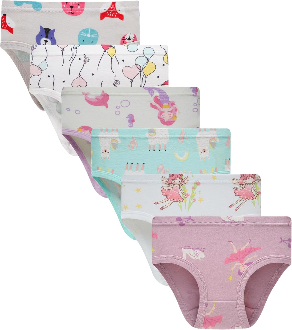 Hahan Girls Soft Panties Toddler Girls Cotton Underwear Kids Briefs