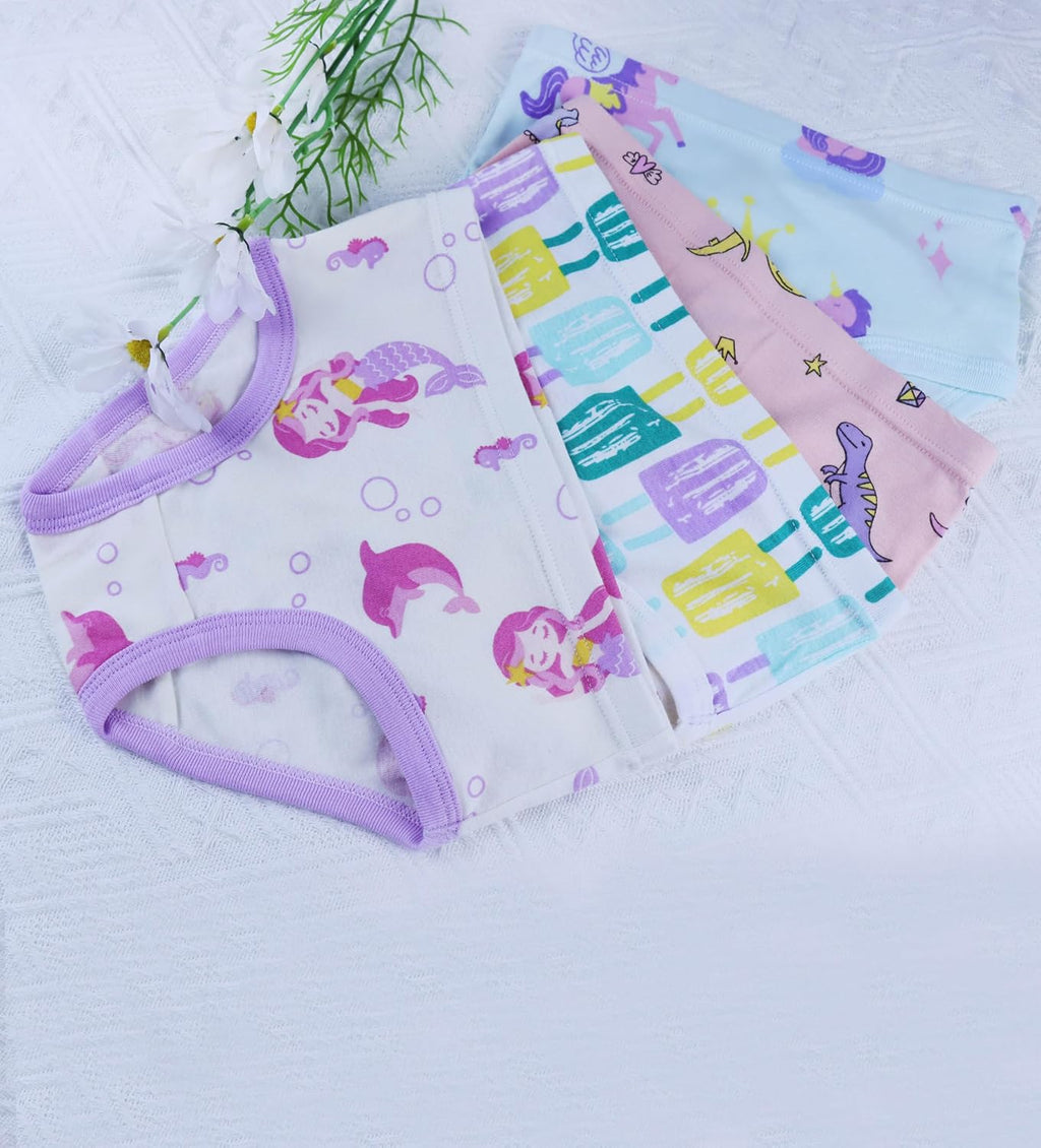 Boboking Girls Soft Underwear Toddler Kids Briefs Cotton Panties 12-pack