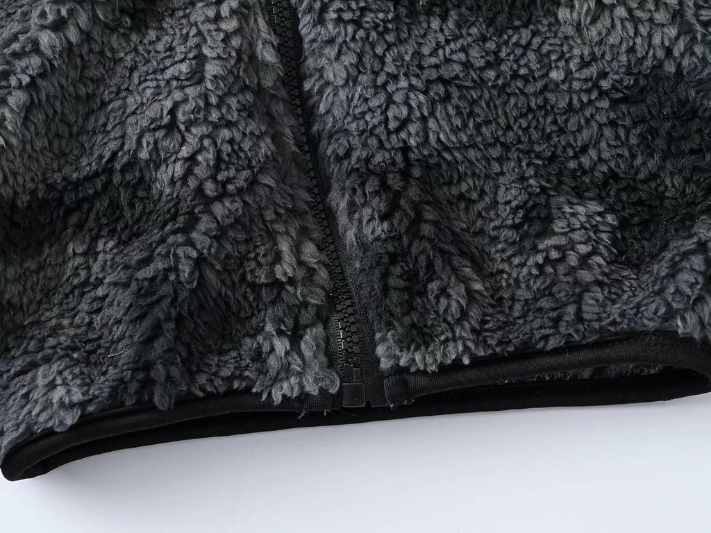 AIWUHE Toddler Boys Girls Hooded Jacket Fleece Hoodie Winter Warm Solid Color Teddy Coat Zip-up Bear Ear Sweater Fall Clothes