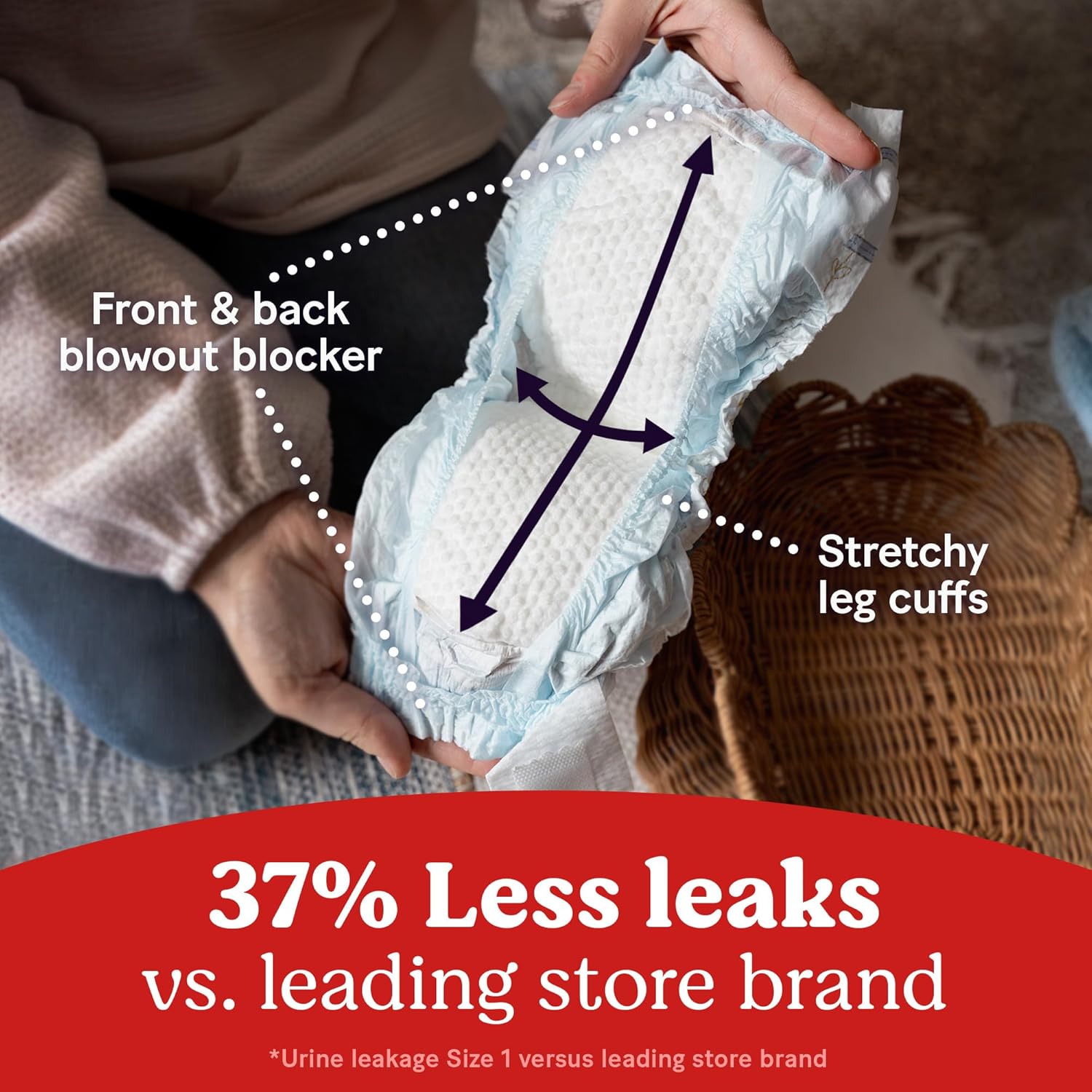 Huggies Size 1 Diapers, Little Snugglers Baby Diapers, Size 1 (8-14 lbs), 96 Count, Packaging May Vary