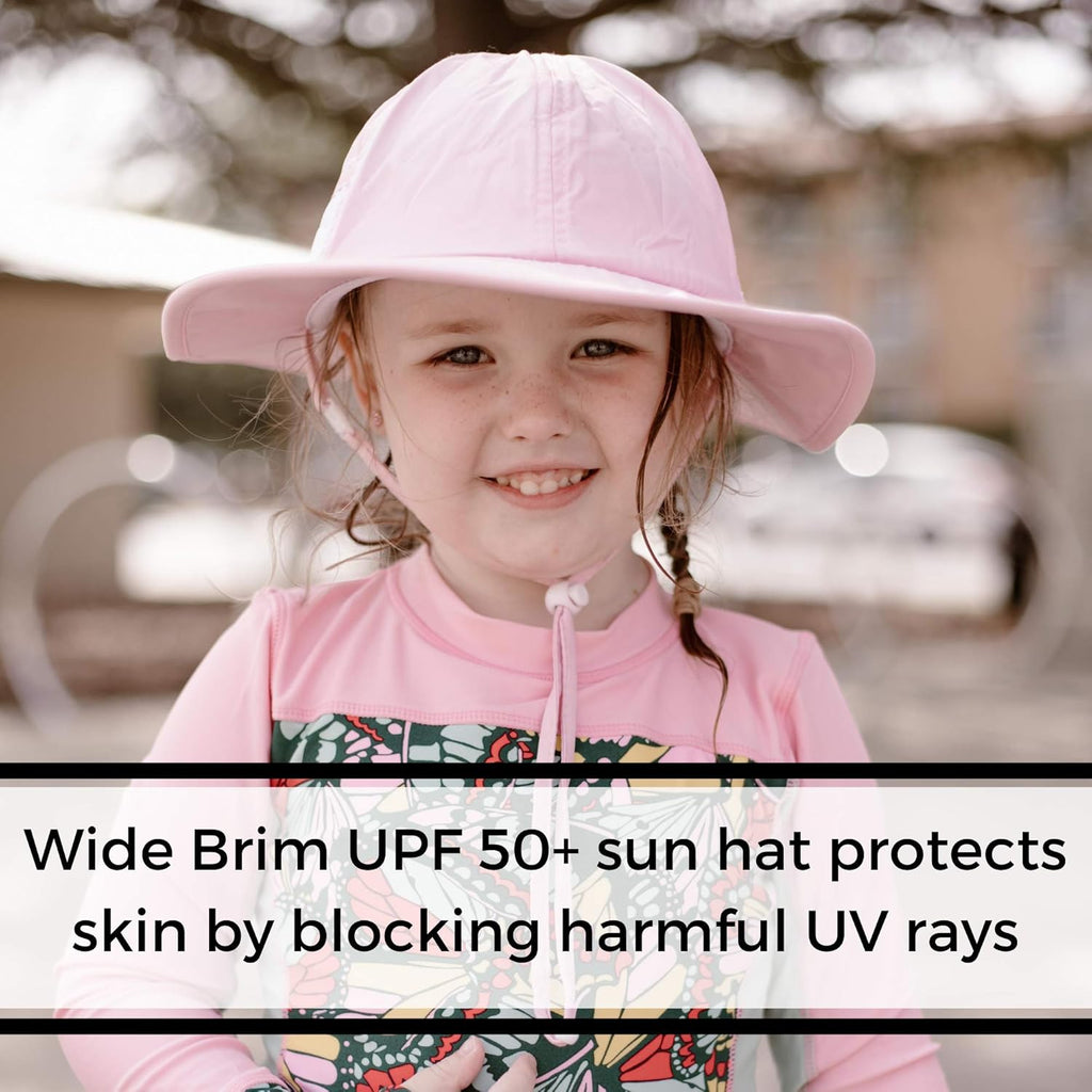 SwimZip Wide Brim Sun Hat | UPF 50+ Protection for Baby, Toddler, and Kids
