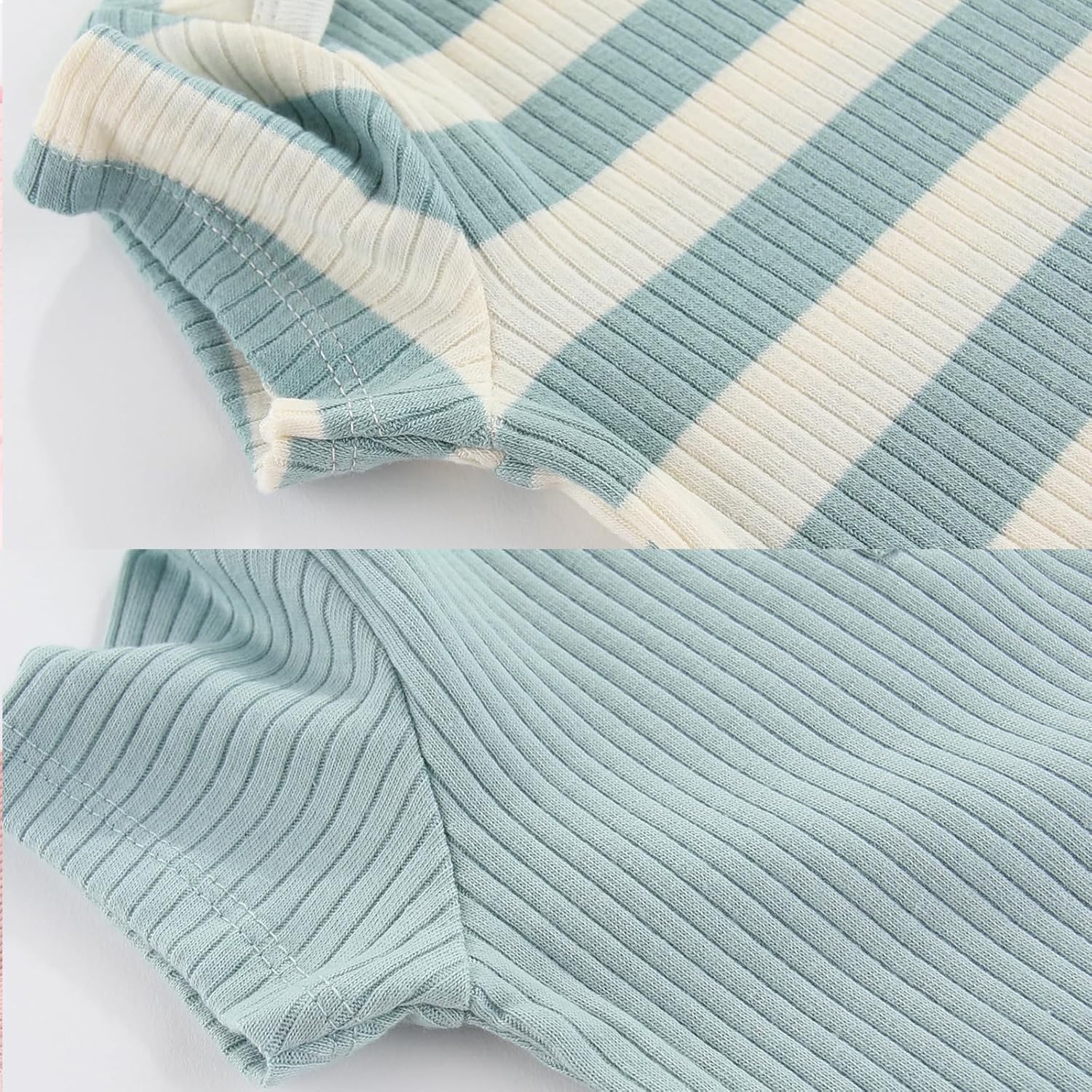 Newborn Baby Boy Girl Short Sleeve Bodysuits Cotton One-Piece Baby Clothes 6-Pack