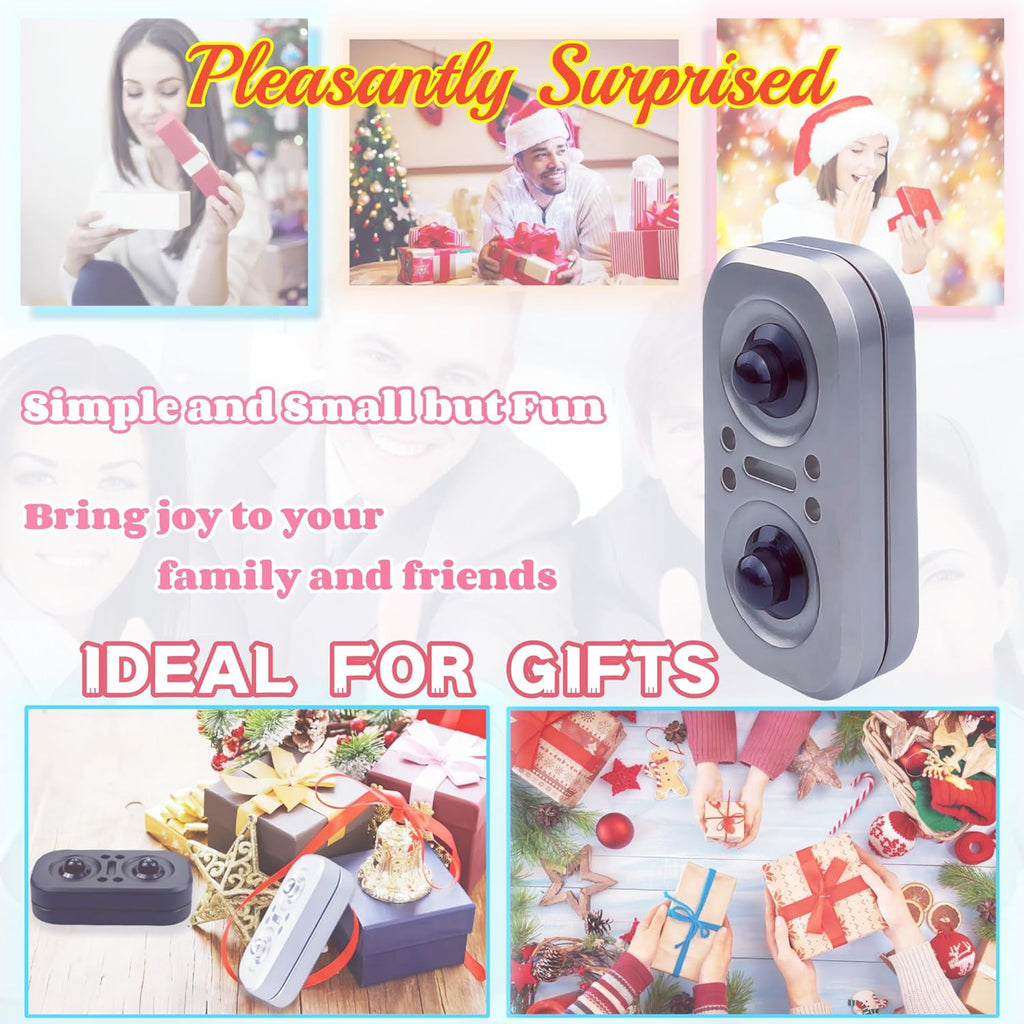 New Abstract Owl Shape Design Fidget Slider,Men's EDC Hand Slider,Poker Push Card Stress Relief Toys,Interesting Fidget Toys for Adults/Office Desk Toys Gifts for Boyfriend and Father (Silvery-Black)