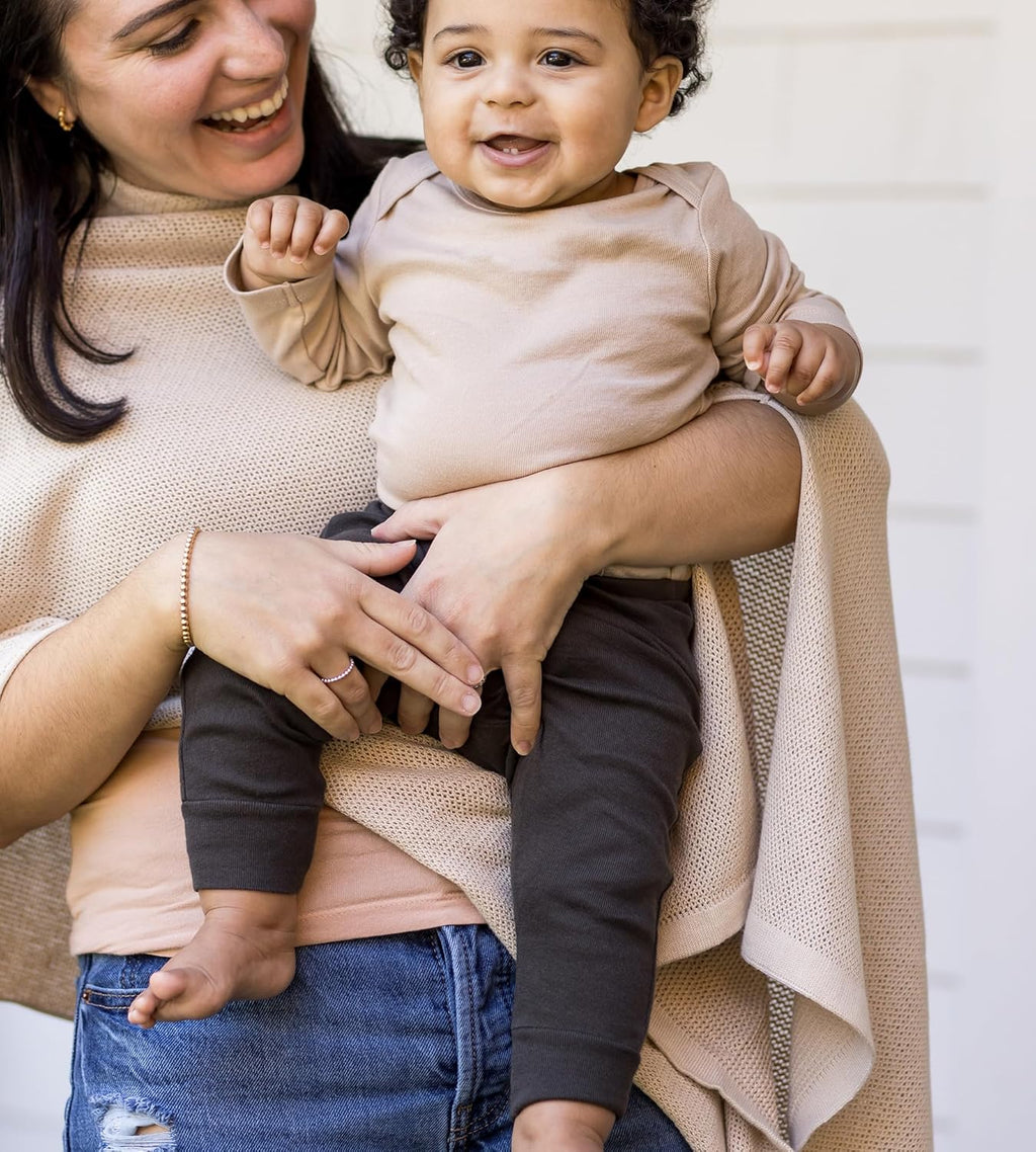 Burt's Bees Baby Unisex Organic Cotton Short and Long Sleeve Bodysuits, 5-Pack